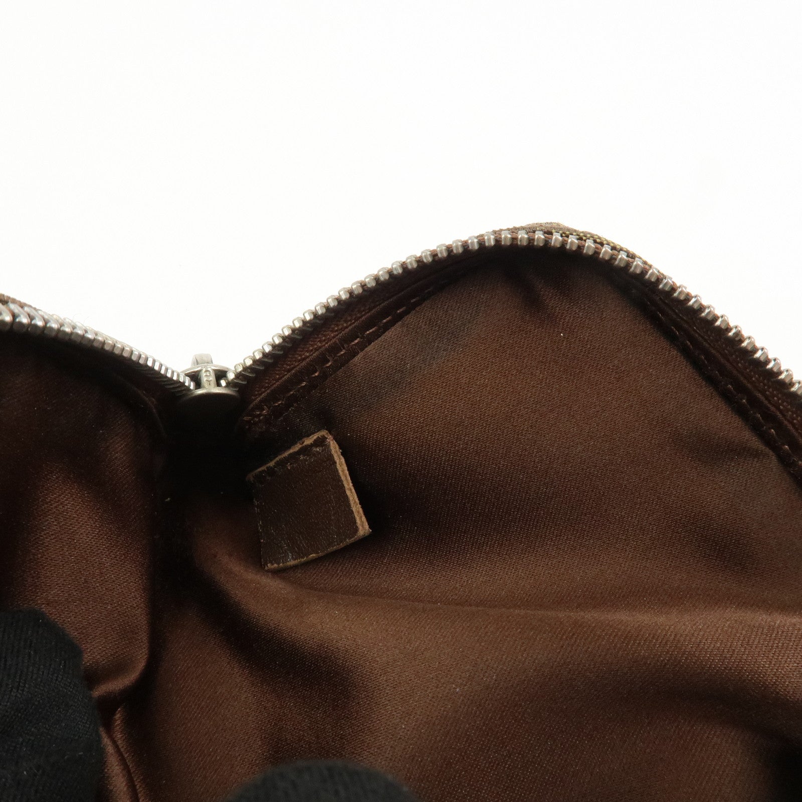 CHANEL New Travel Line Nylon Jacquard Cosmetic Pouch Khaki