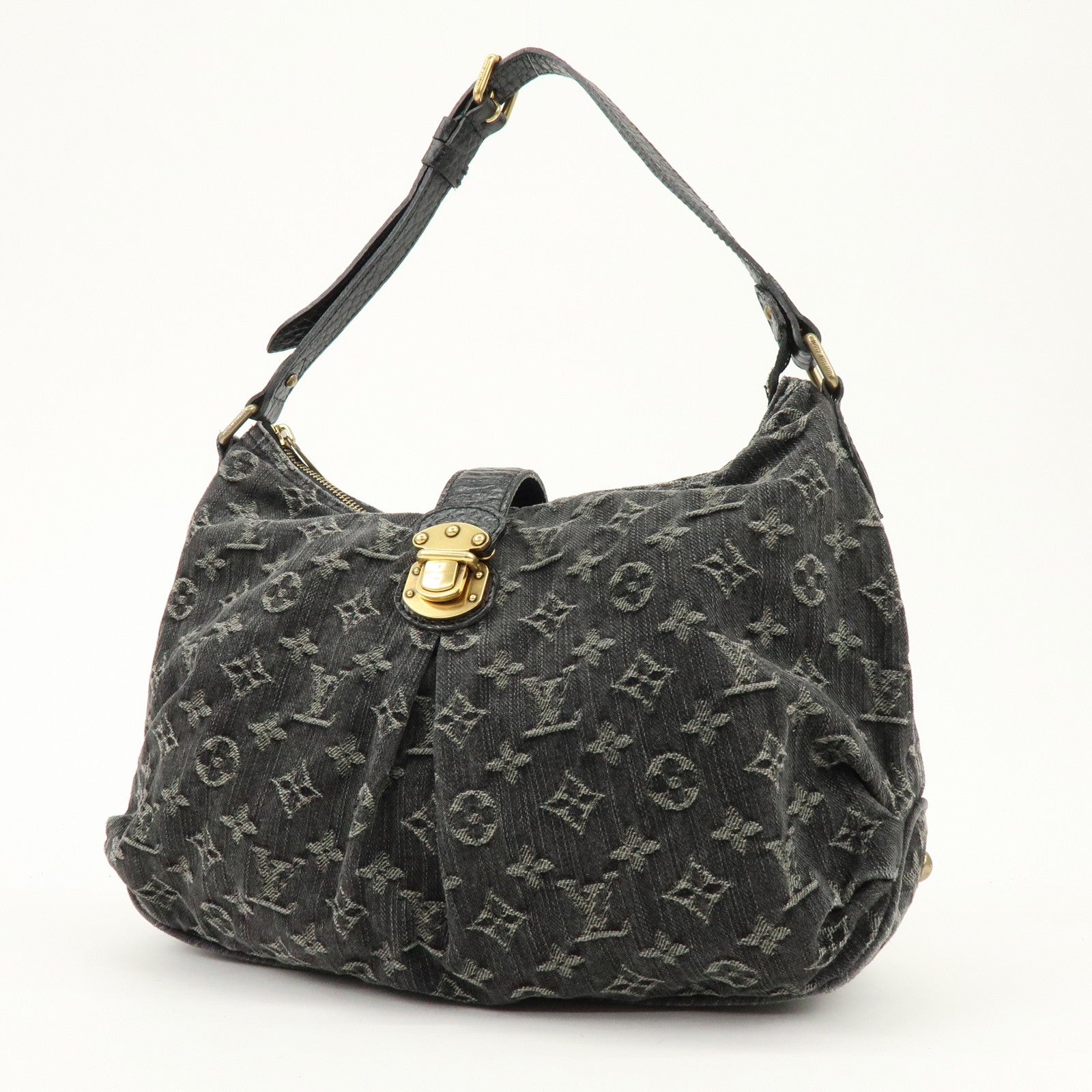 Louis Vuitton Monogram Denim Slightly Shoulder Bag Noir M95835