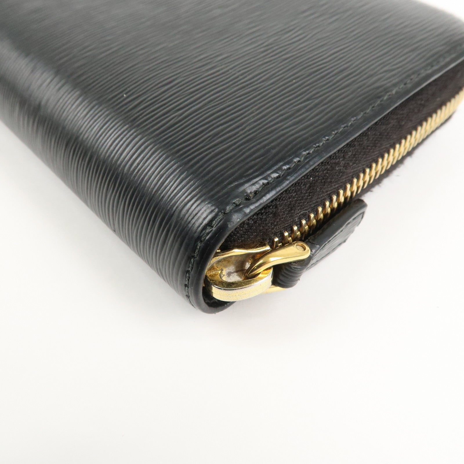 PRADA Vitello Move Leather Round Zippy Wallet Black 1ML506 Used