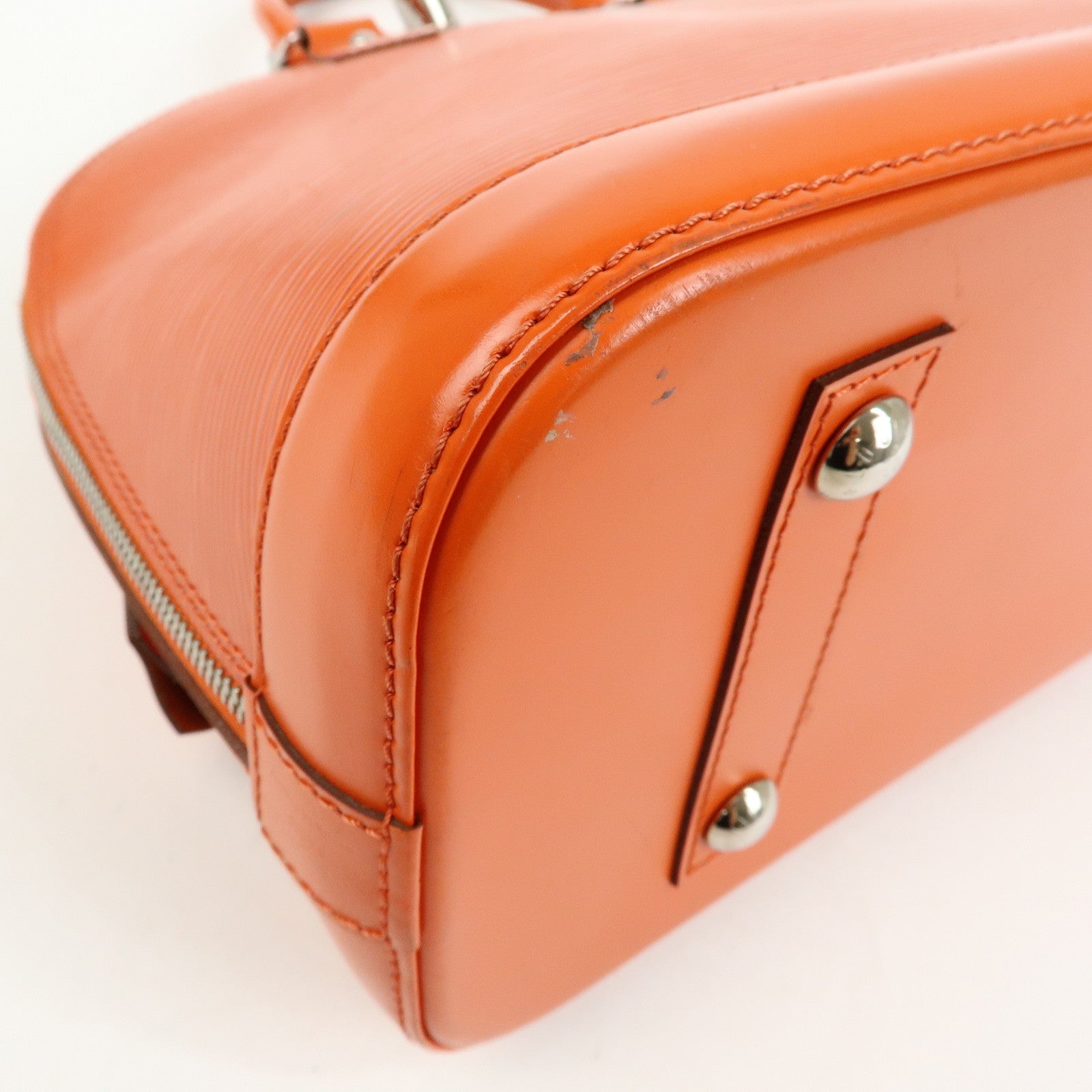 Louis Vuitton Epi Alma PM Hand Bag Pimont Orange M40623