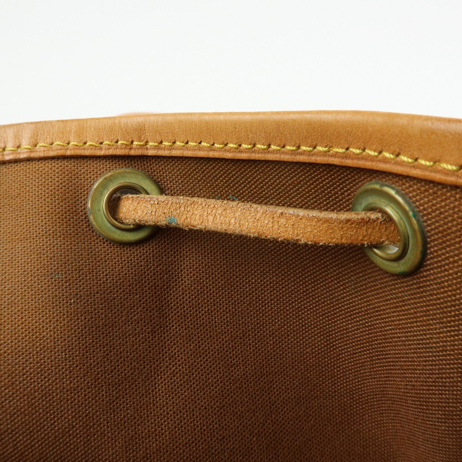 Louis Vuitton Monogram Canvas Leather Noe Shoulder Bag Brown M42224