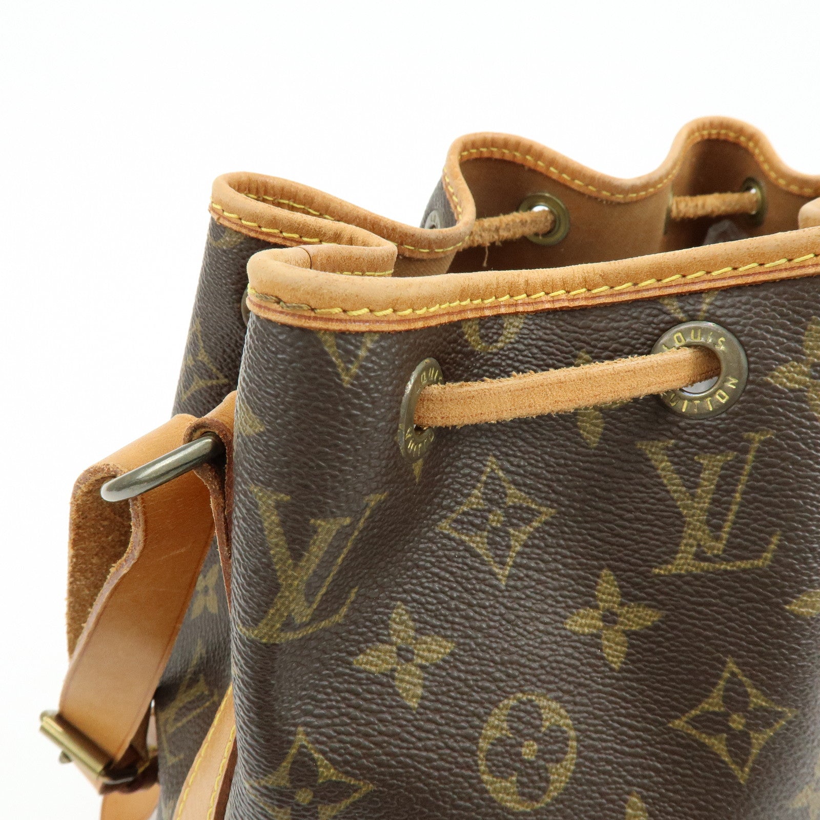 Louis Vuitton Monogram Petit Noe Shoulder Bag Brown M42226