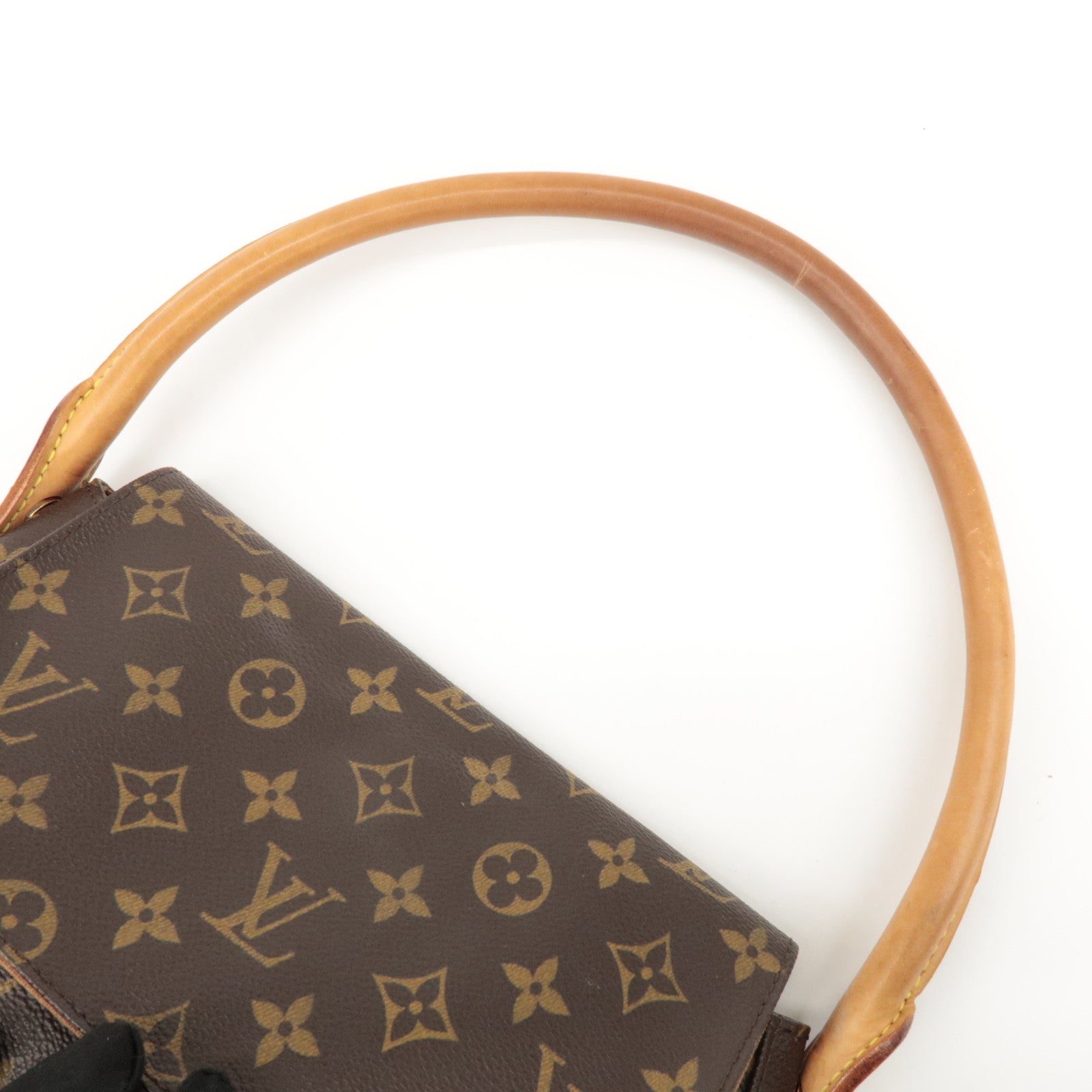 Louis Vuitton Monogram Mini Looping Shoulder Bag Brown M51147 Used