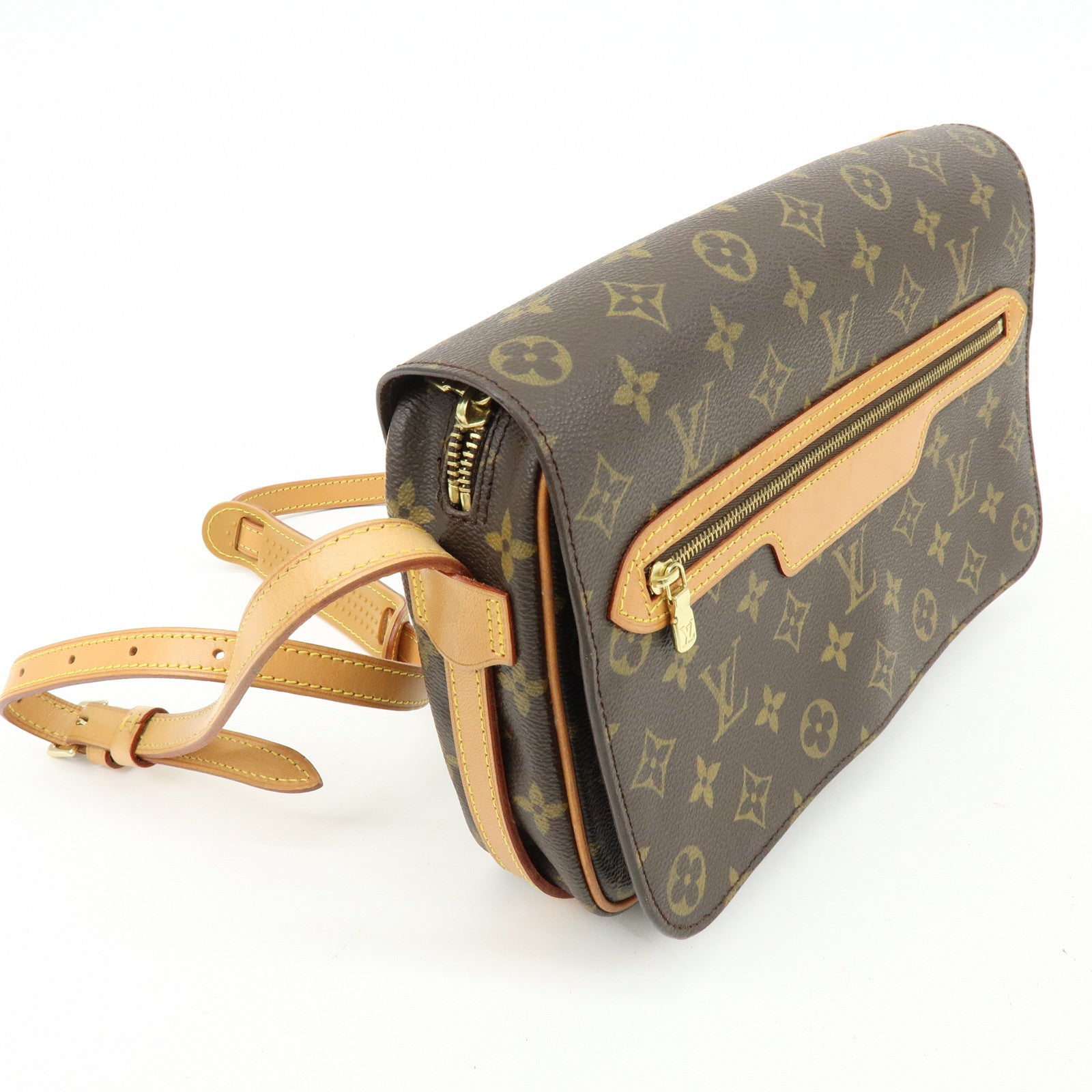 Louis Vuitton Monogram Saint Germain 28 Shoulder Bag Brown M51207