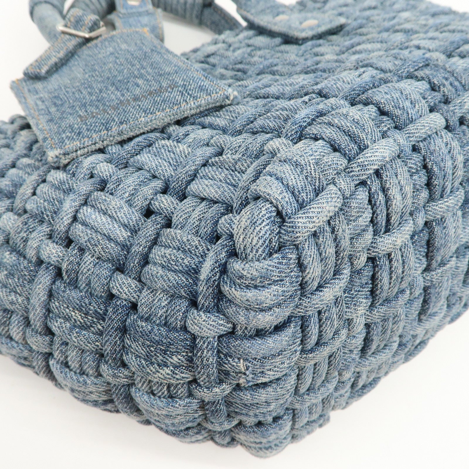 BALENCIAGA BISTRO XS 2WAY Bag Hand Bag Denim Blue 671342