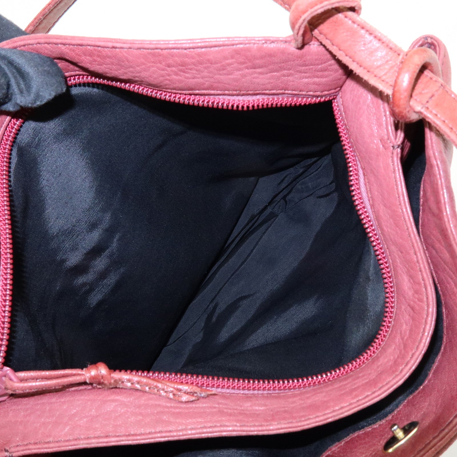 LOEWE Anagram Leather Tote Bag Shoulder Bag Bordeaux