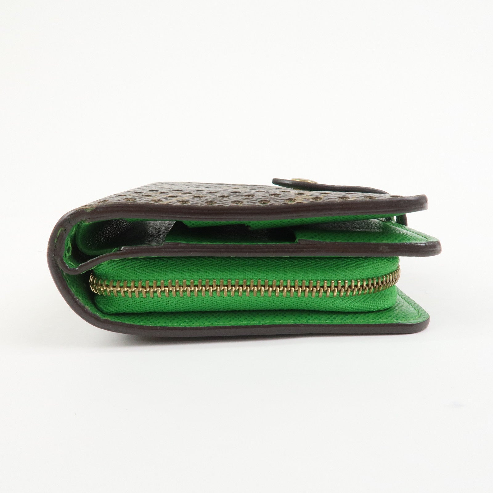 Louis Vuitton Monogram Perforated Compact Bi-Fold Zip Wallet M95218