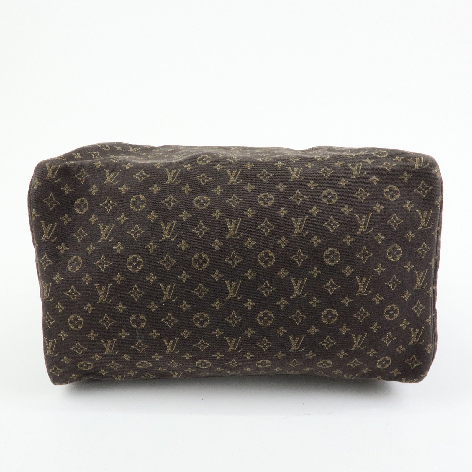 Louis Vuitton Monogram Mini Lin Speedy 30 Boston Bag Ebene M95224