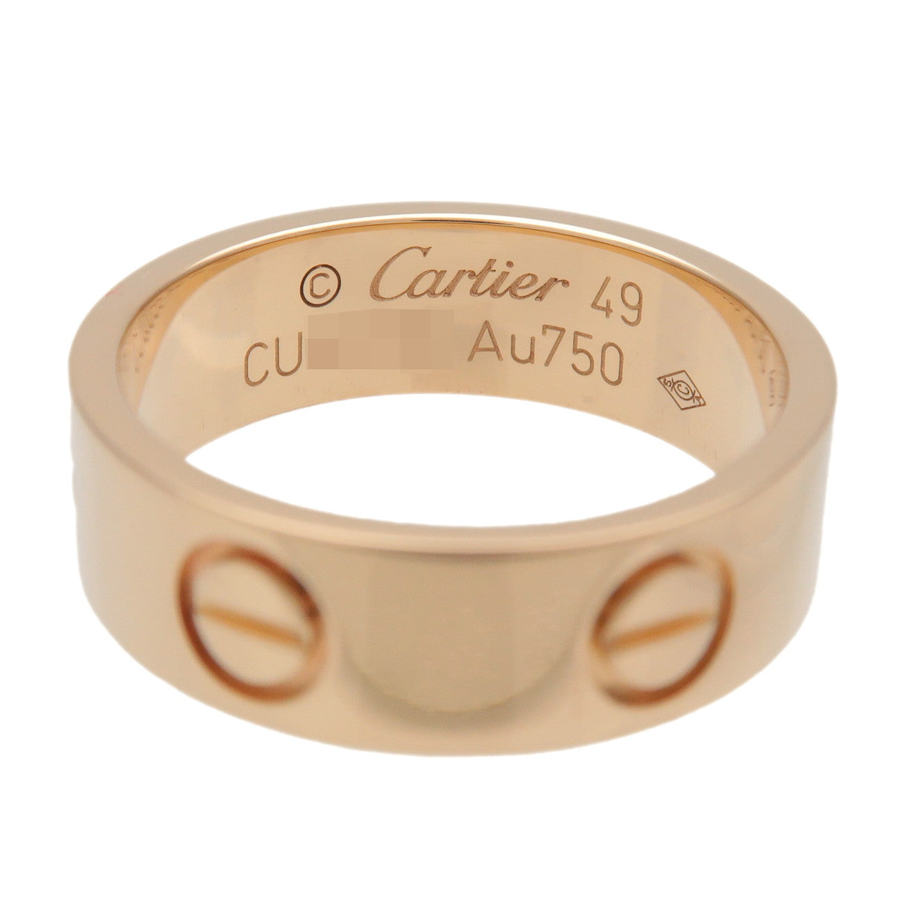Cartier Love Ring #49 K18YG 750YG Yellow Gold US5 EU49 HK10.5