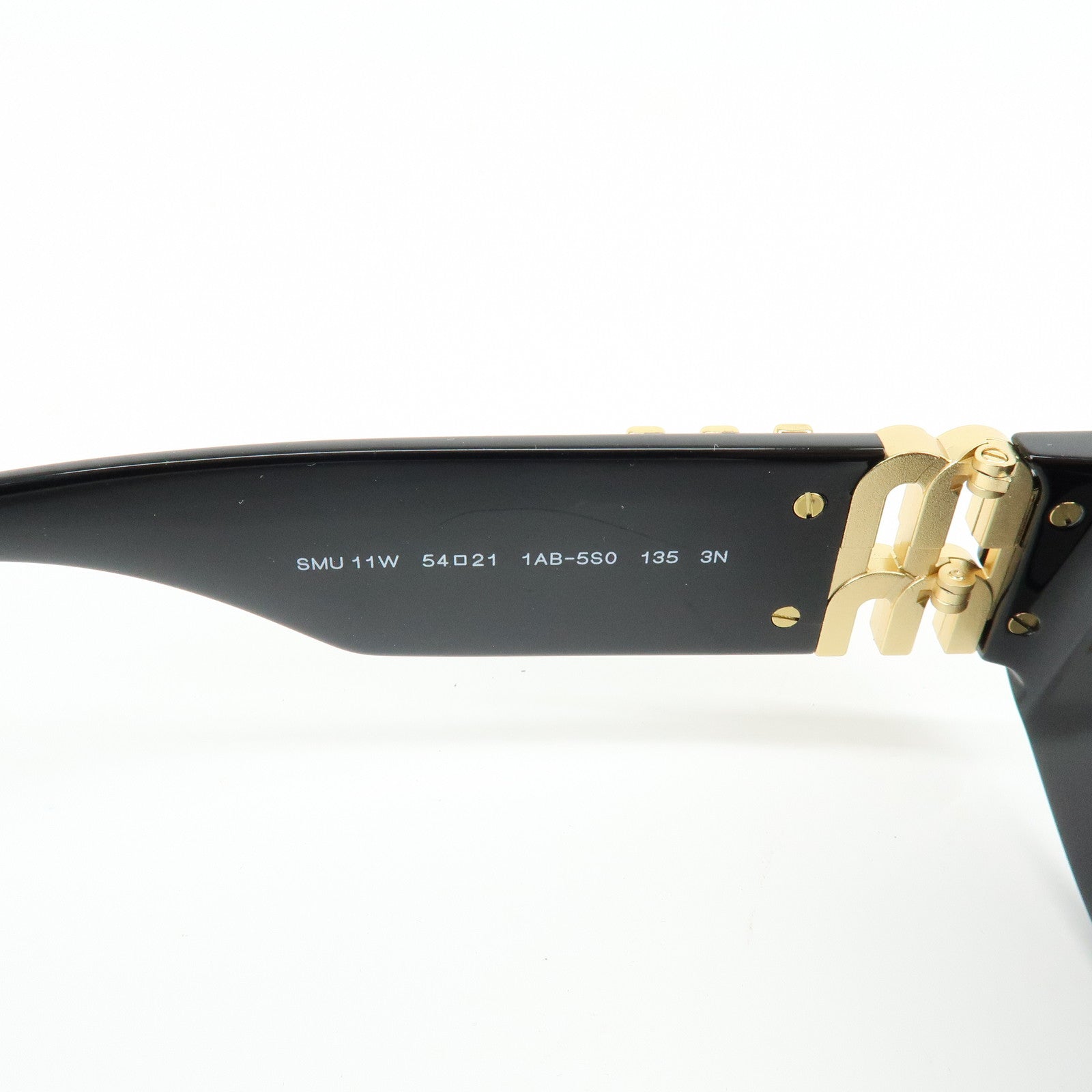 MIU MIU Logo Plastic Sunglasses Black SMU 11W 54□211AB-5S0 135 3N