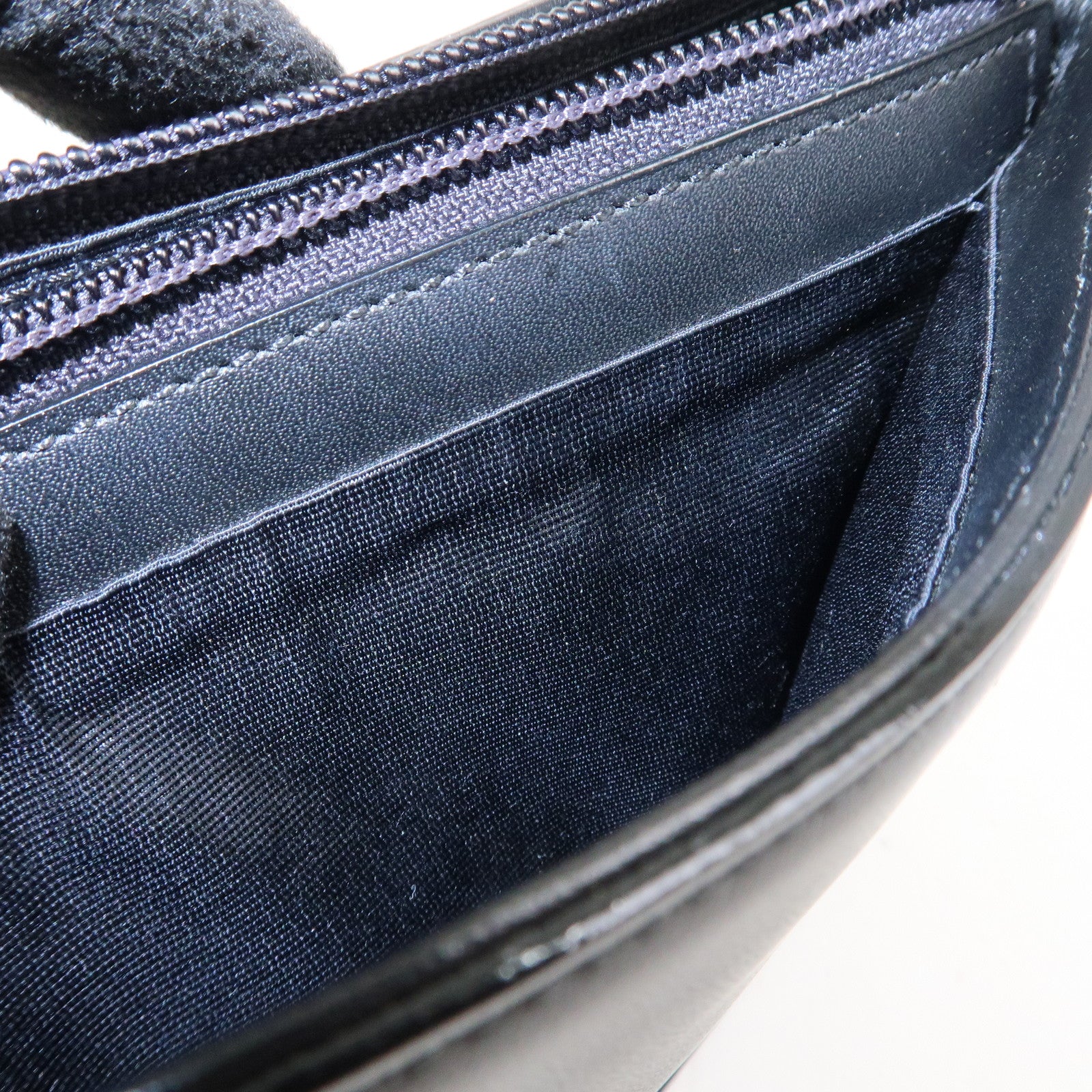 BURBERR Logo Cotton Leather Adjustable Hand Bag Shoulder Bag Black