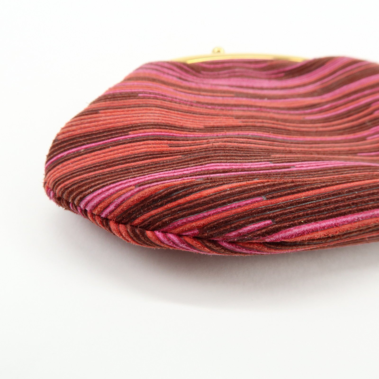 HERMES Vibrato Emile Kiss Lock Coin Case Coin Purse Purple