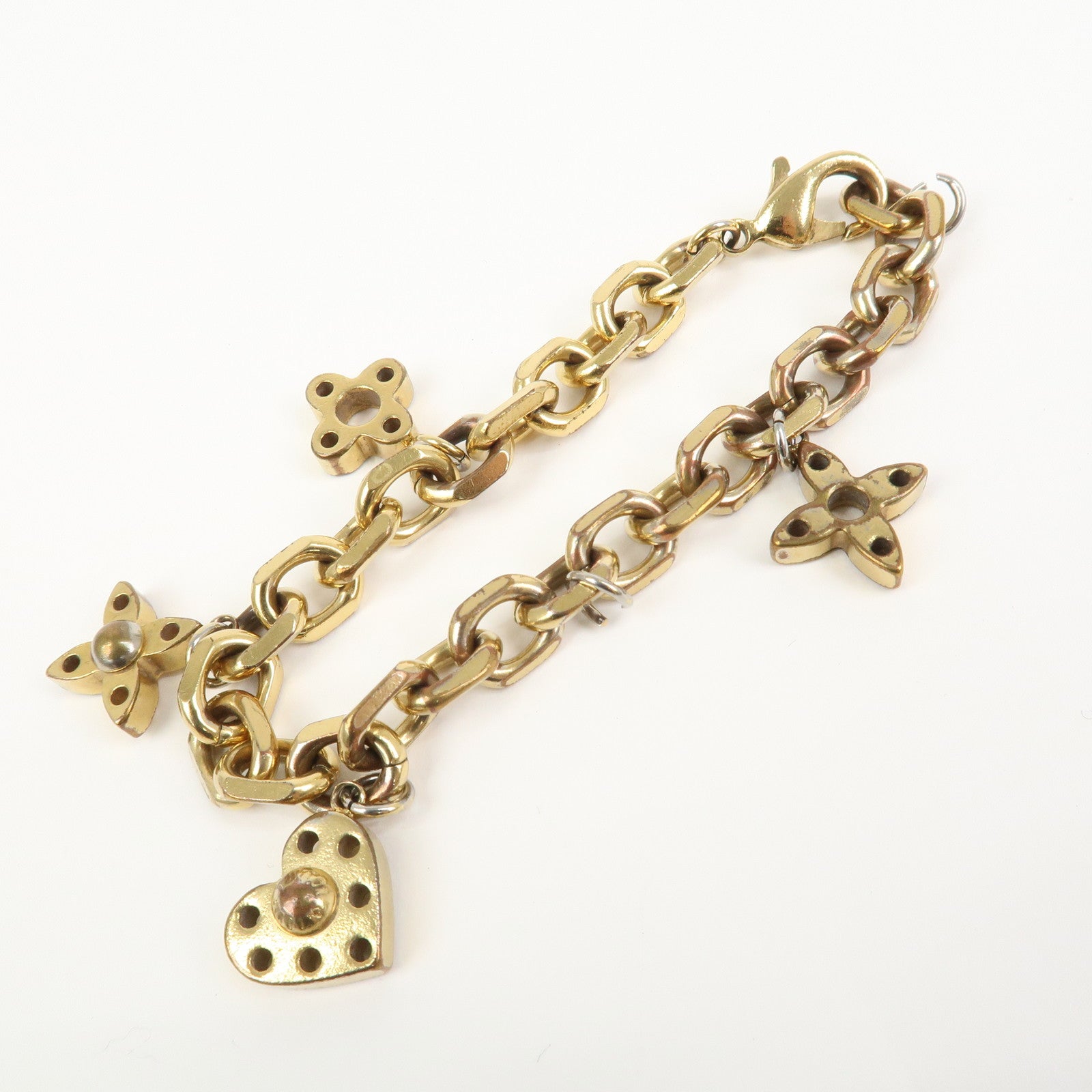 Louis Vuitton Bracelet Hyde and Seek Metal Bracelet Gold M66531