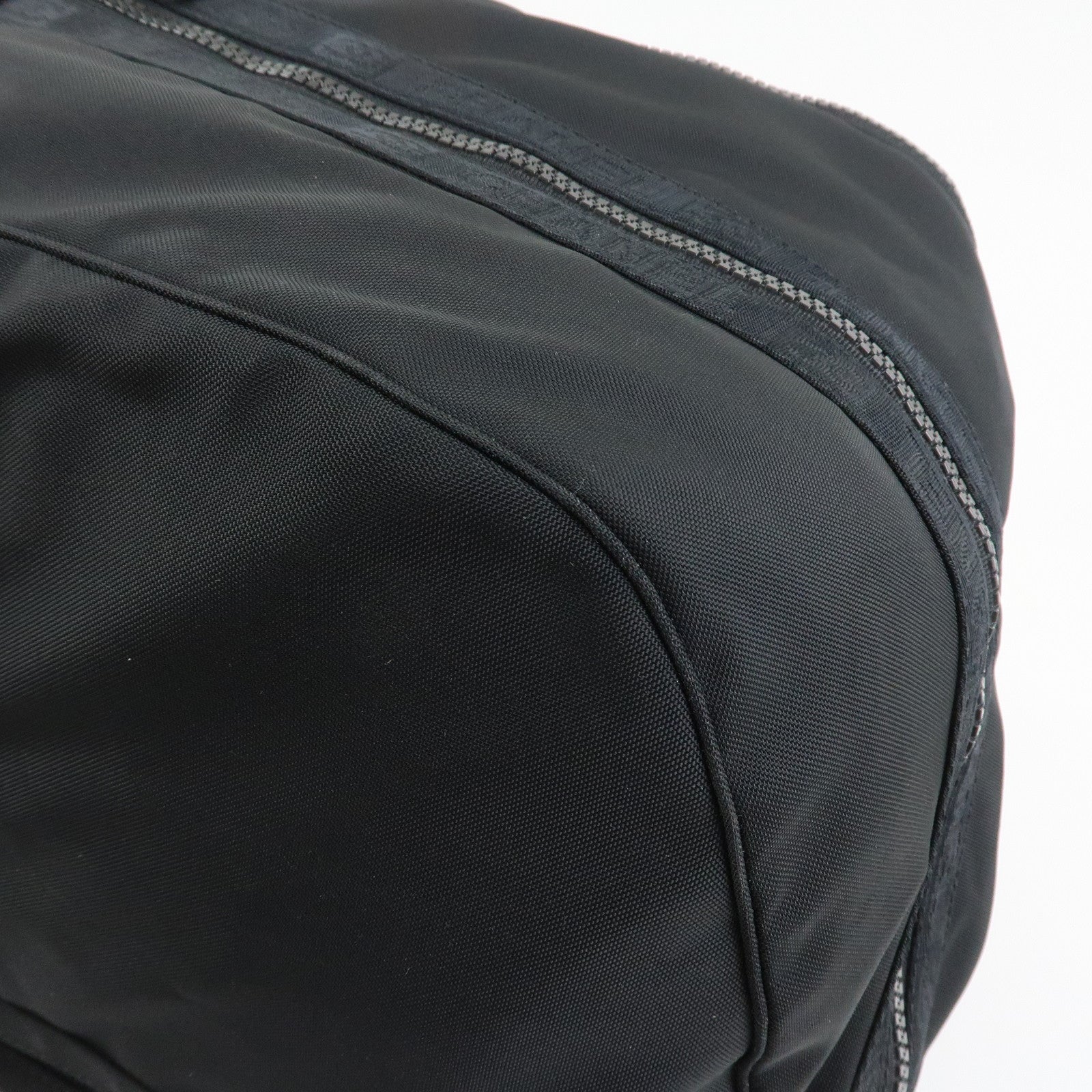 CHANEL Sport Line COCO Mark Nylon Boston Bag Shoulder Bag Black