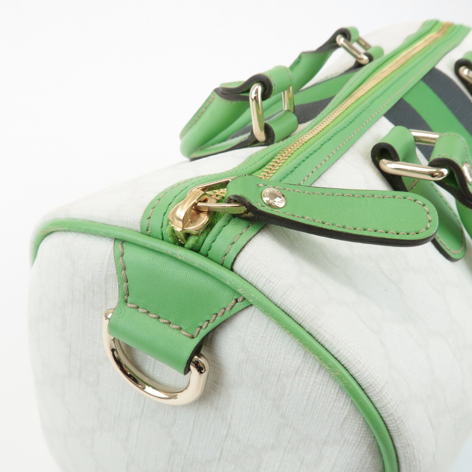 GUCCI JOY Line GG Supreme Leather Boston Bag 189895 Used