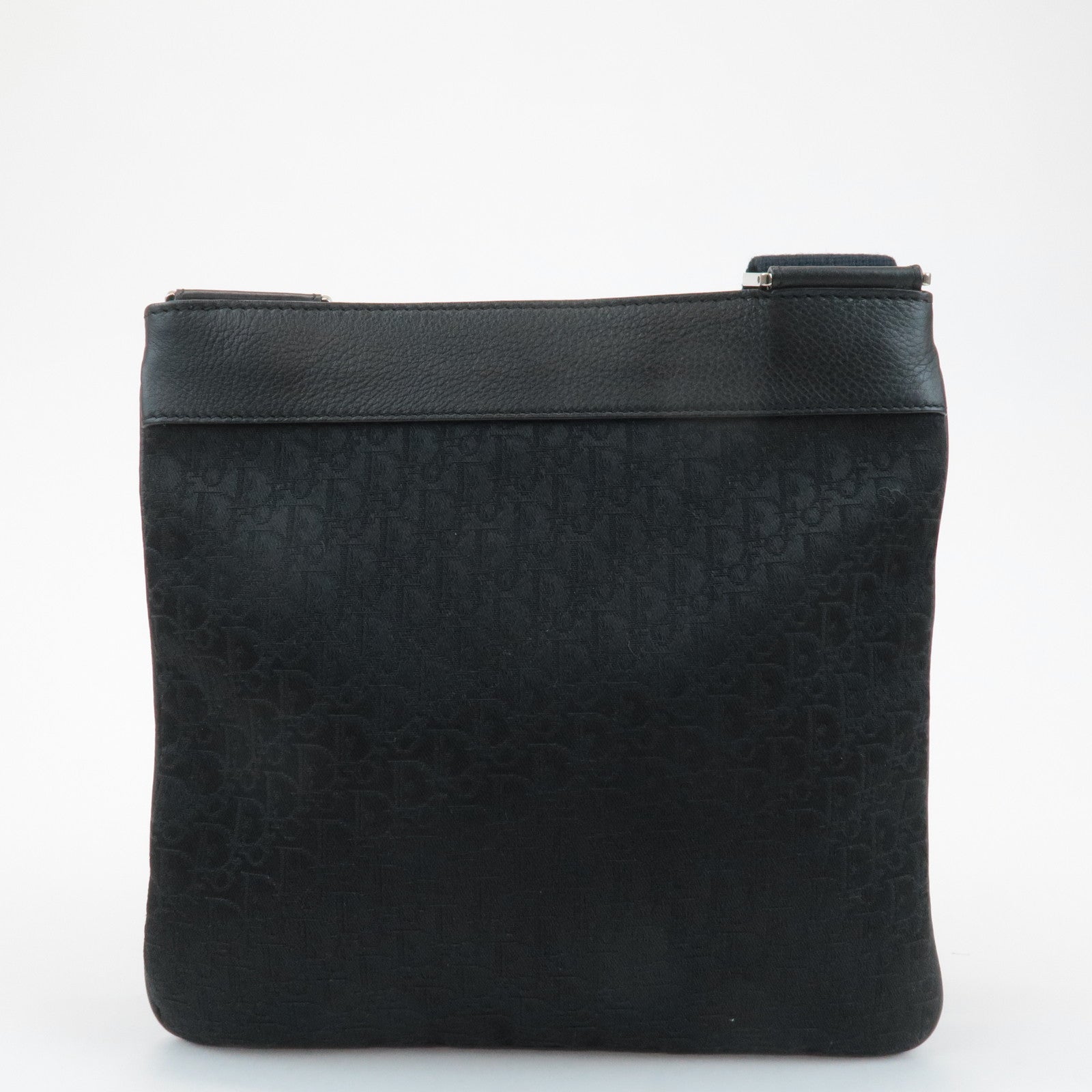 Christian Dior Trotter Street Chic Leather Canvas Shoulder Bag Used