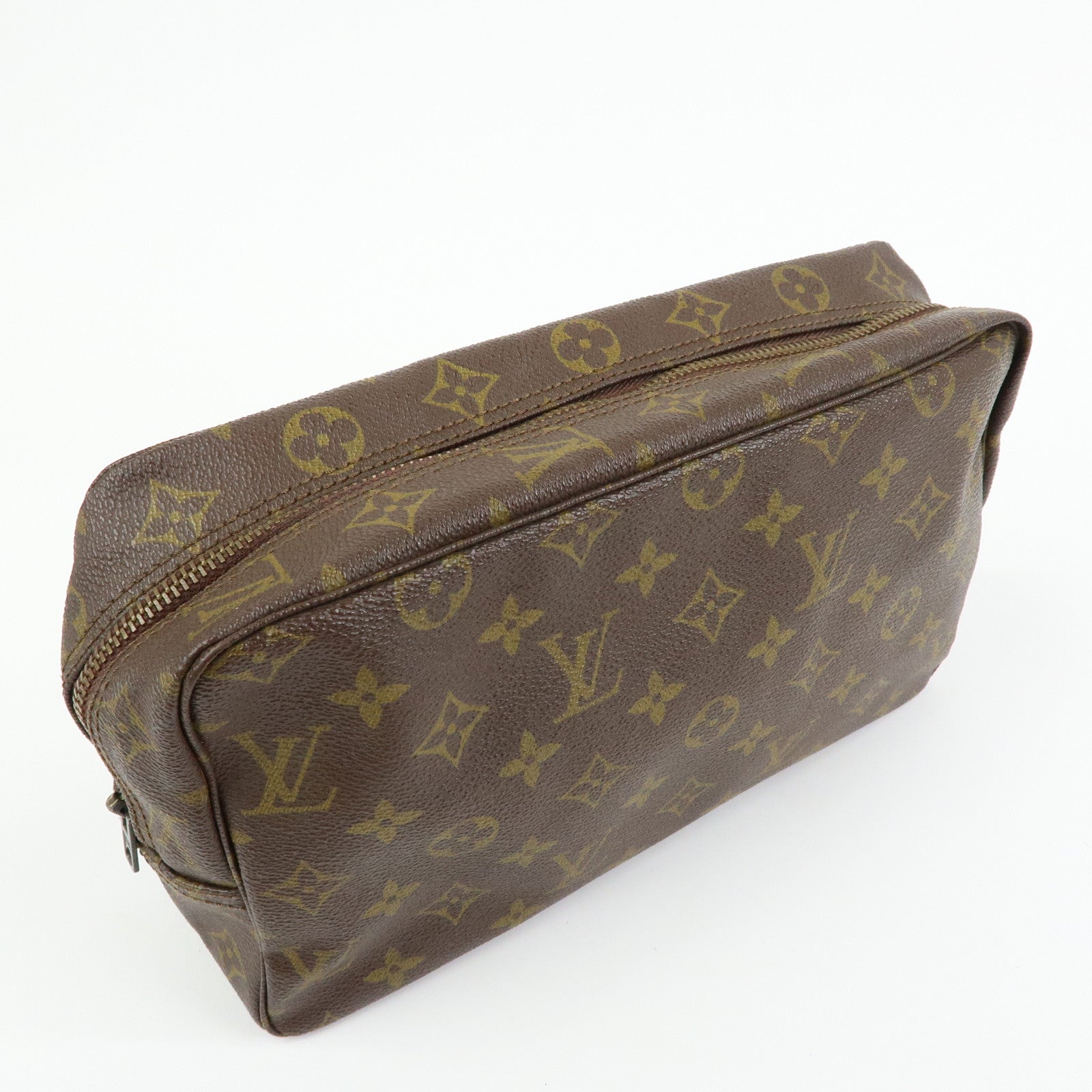 Louis Vuitton Monogram Trousse Toilette 28 Pouch Brown M47522