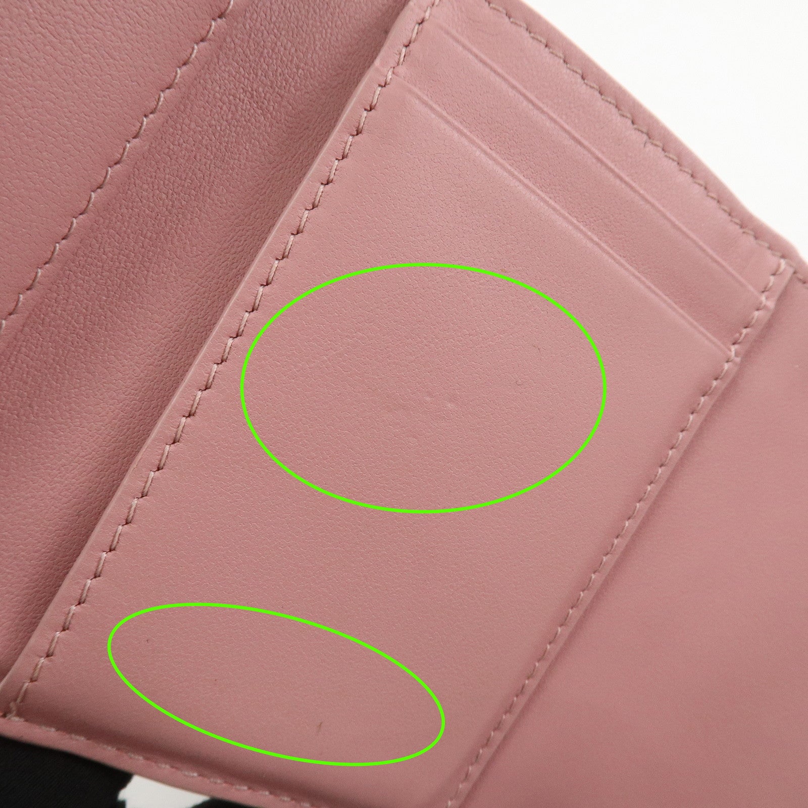 Christian Dior Canage Patent Leather Compact Wallet Pink