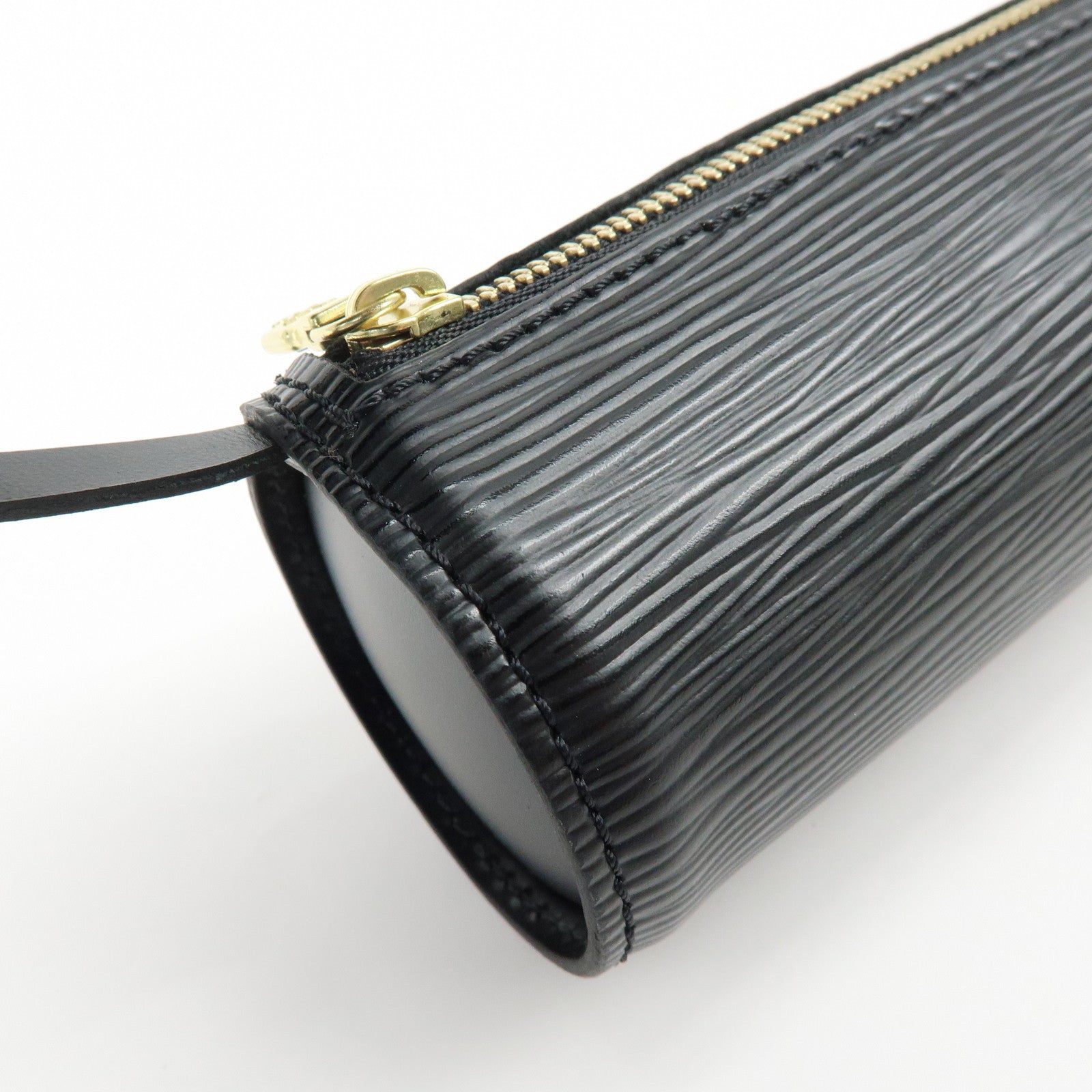 Louis Vuitton Epi Mini Pouch For Soufflot Hand Bag Noir Black