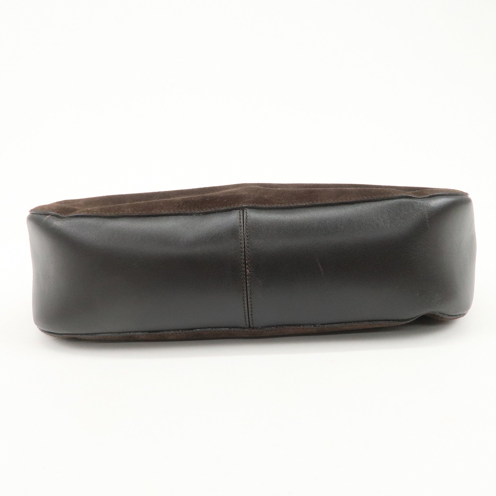 GUCCI Bamboo Suede Leather Shoulder Bag Hand Bag Brown 001 3739