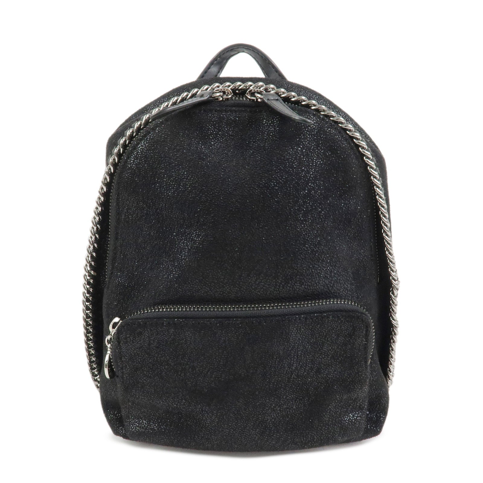 STELLA MCCARTNEY Falabella Polyester Leather Backpack Black