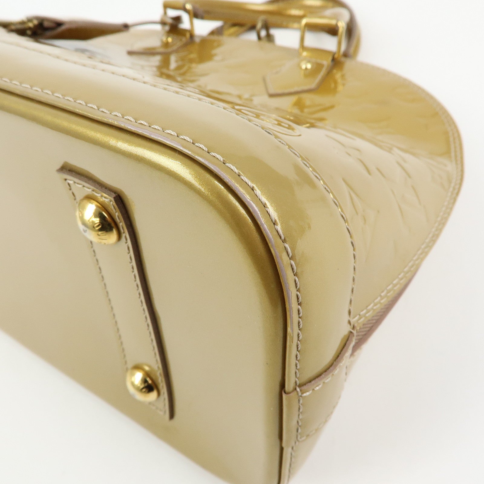 Louis Vuitton Monogram Vernis Alma PM Hand Bag Mordore M50563