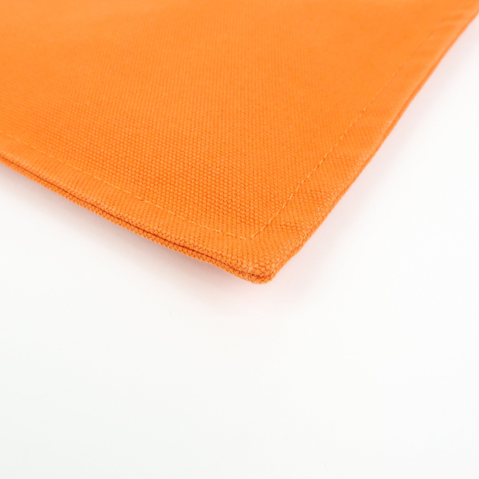 HERMES Yachting GM Canvas Flat Pouch Cosmetic Pouch Orange