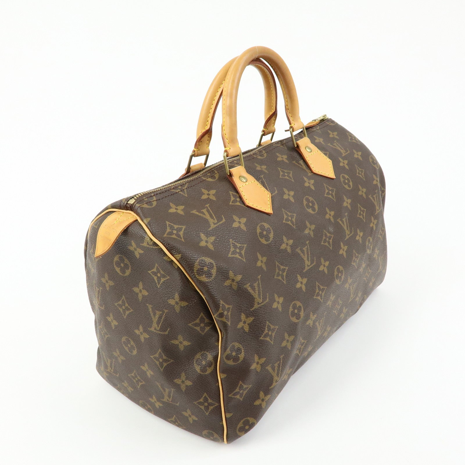 Louis Vuitton Monogram Speedy 35 Boston Bag Hand Bag Brown M41524