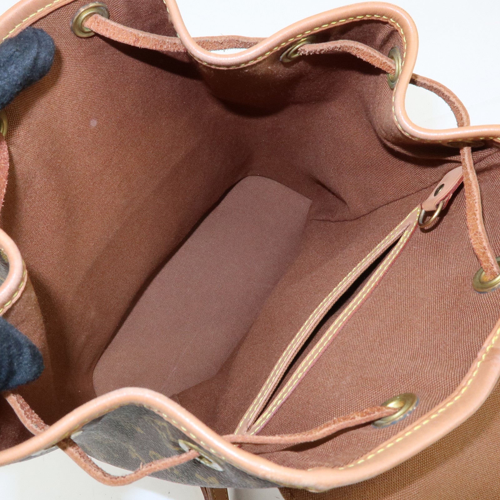 Louis Vuitton Monogram Montsouris MM Backpack Rucksack Brown M51136