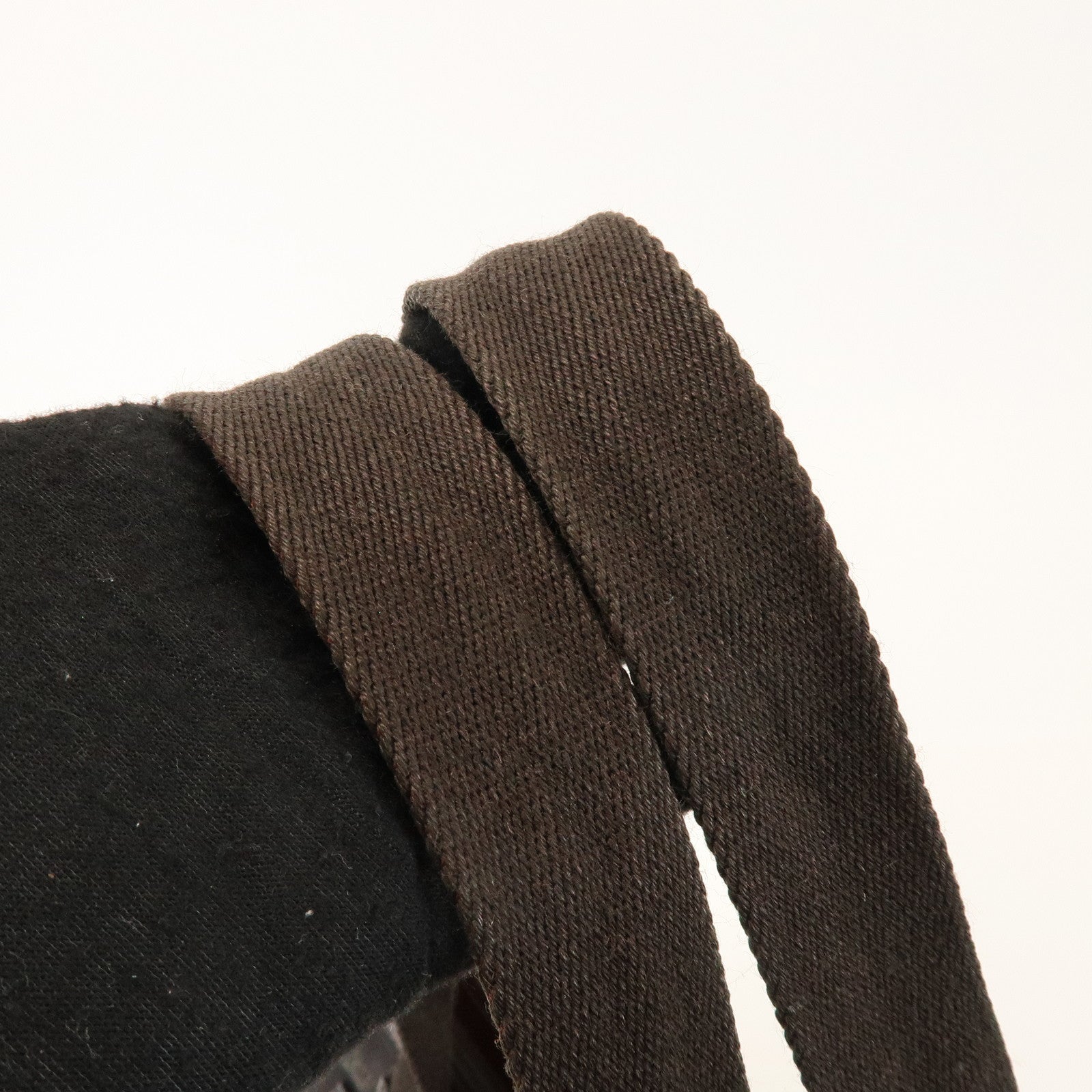 GUCCI GG Canvas Leather Tote Bag Shoulder Bag Dark Brown 34339