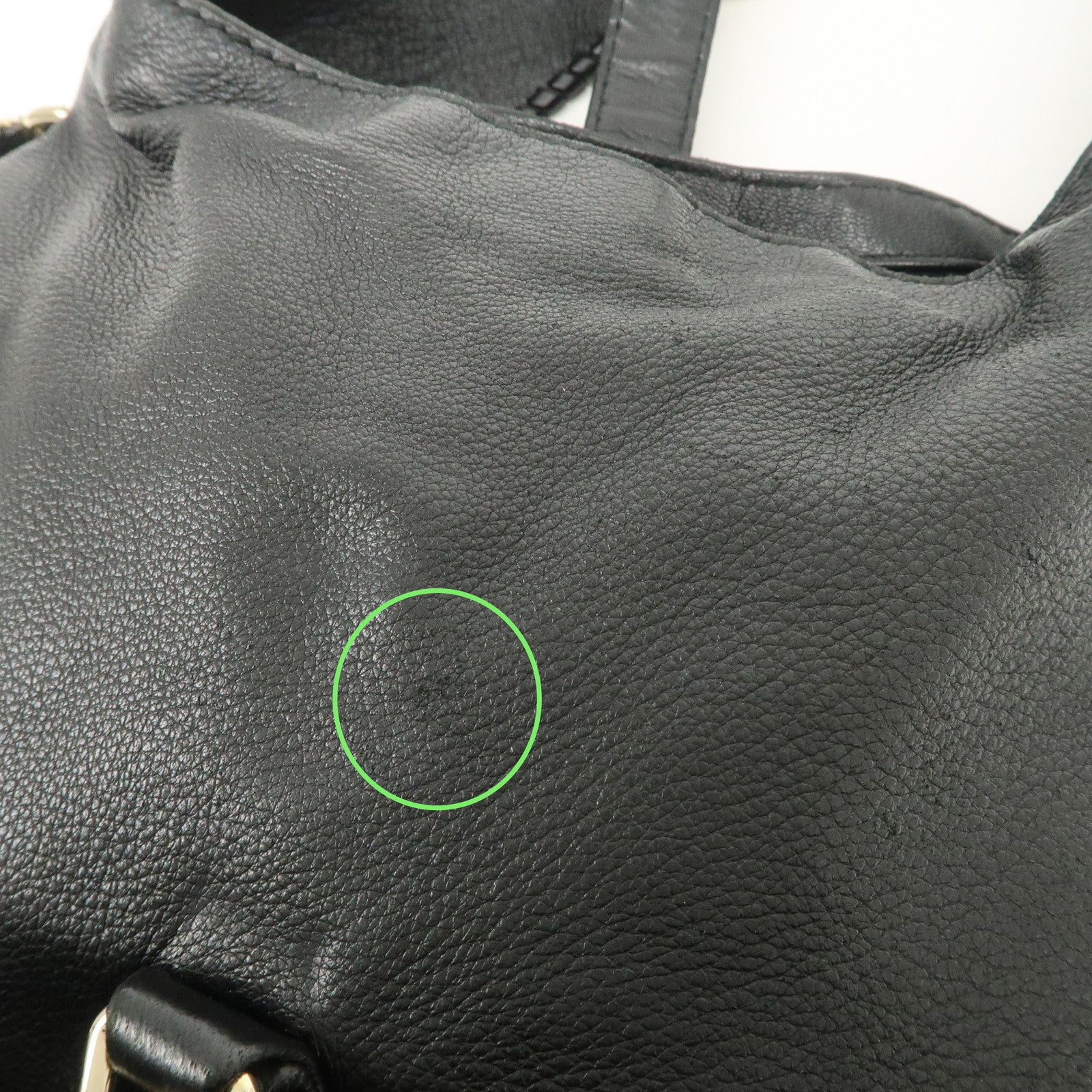 GUCCI New Jackie Leather 2Way Shoulder Hand Bag Black 246907