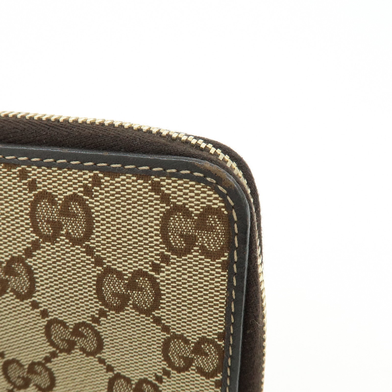 GUCCI Gucciori Leather GG Canvas Agenda Cover Beige Brown 233152