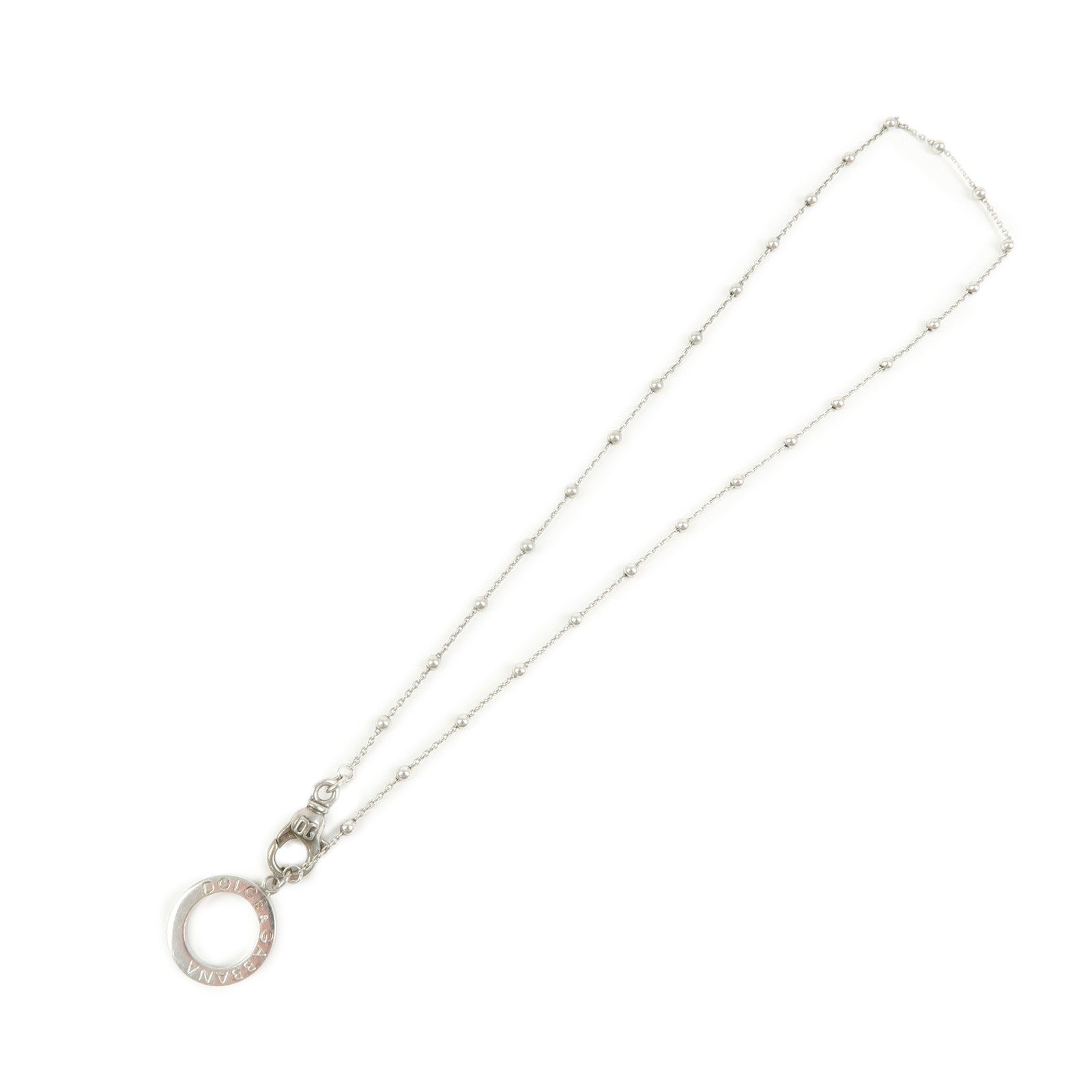 Dolce & Gabbana Sterling Pendant Necklace SV925 Silver