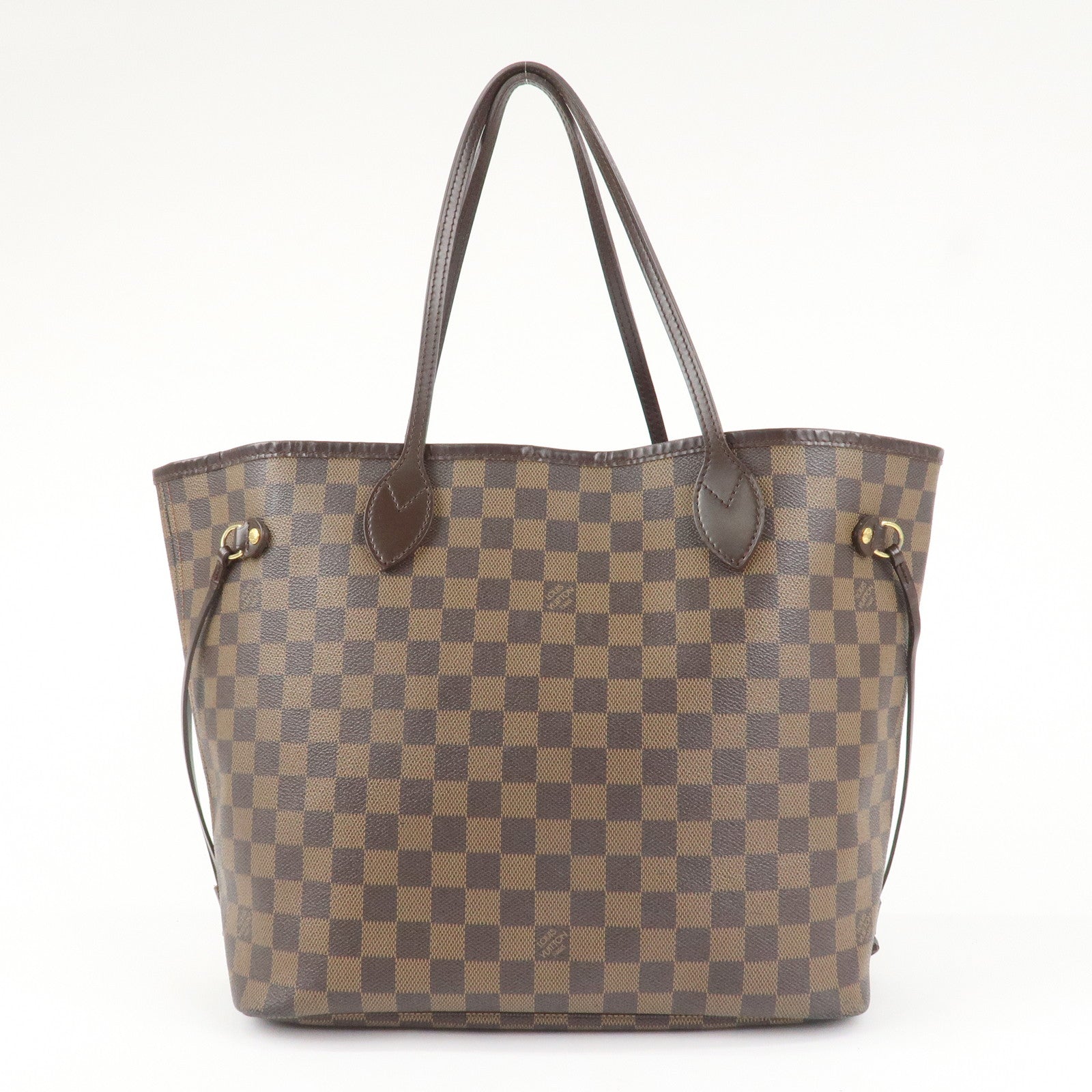 Louis Vuitton Damier Ebene Canvas Neverfull MM Tote Bag N51105 Used