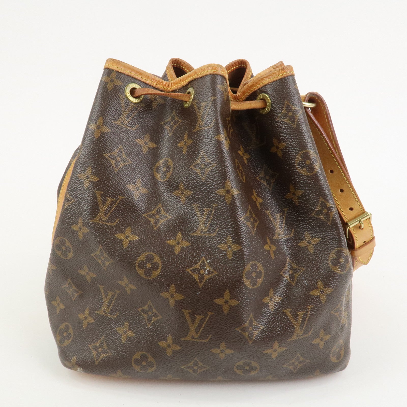 Louis Vuitton Monogram Petit Noe Shoulder Bag Brown M42226