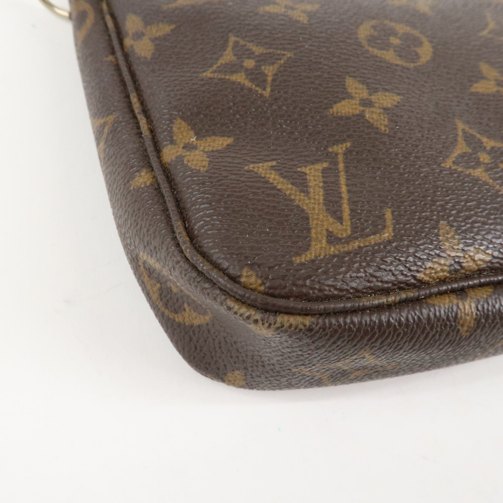 Louis Vuitton Monogram Pochette Accessoires Pouch Hand Bag M51980 Used