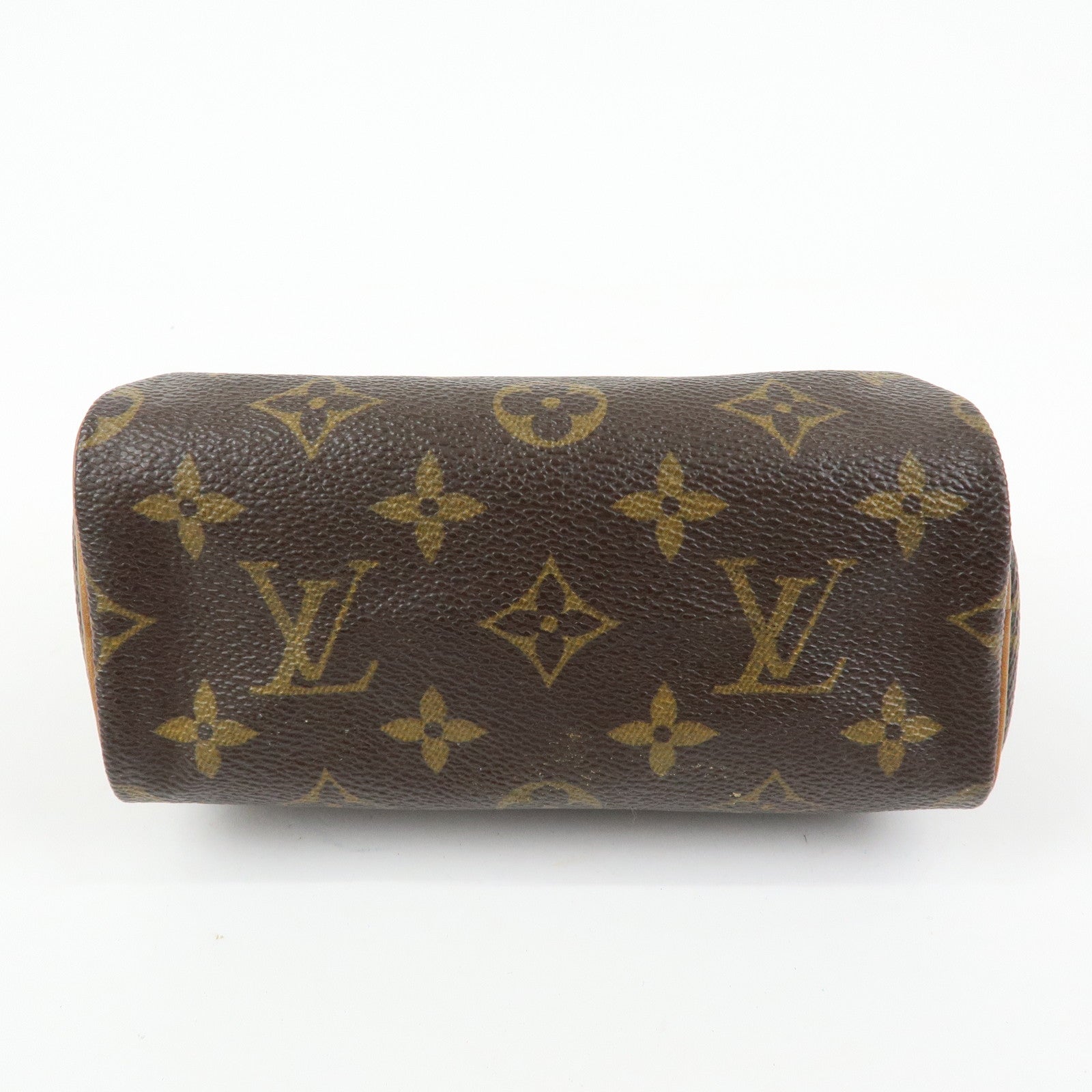 Louis Vuitton Monogram Mini Speedy Hand Bag Brown M41534