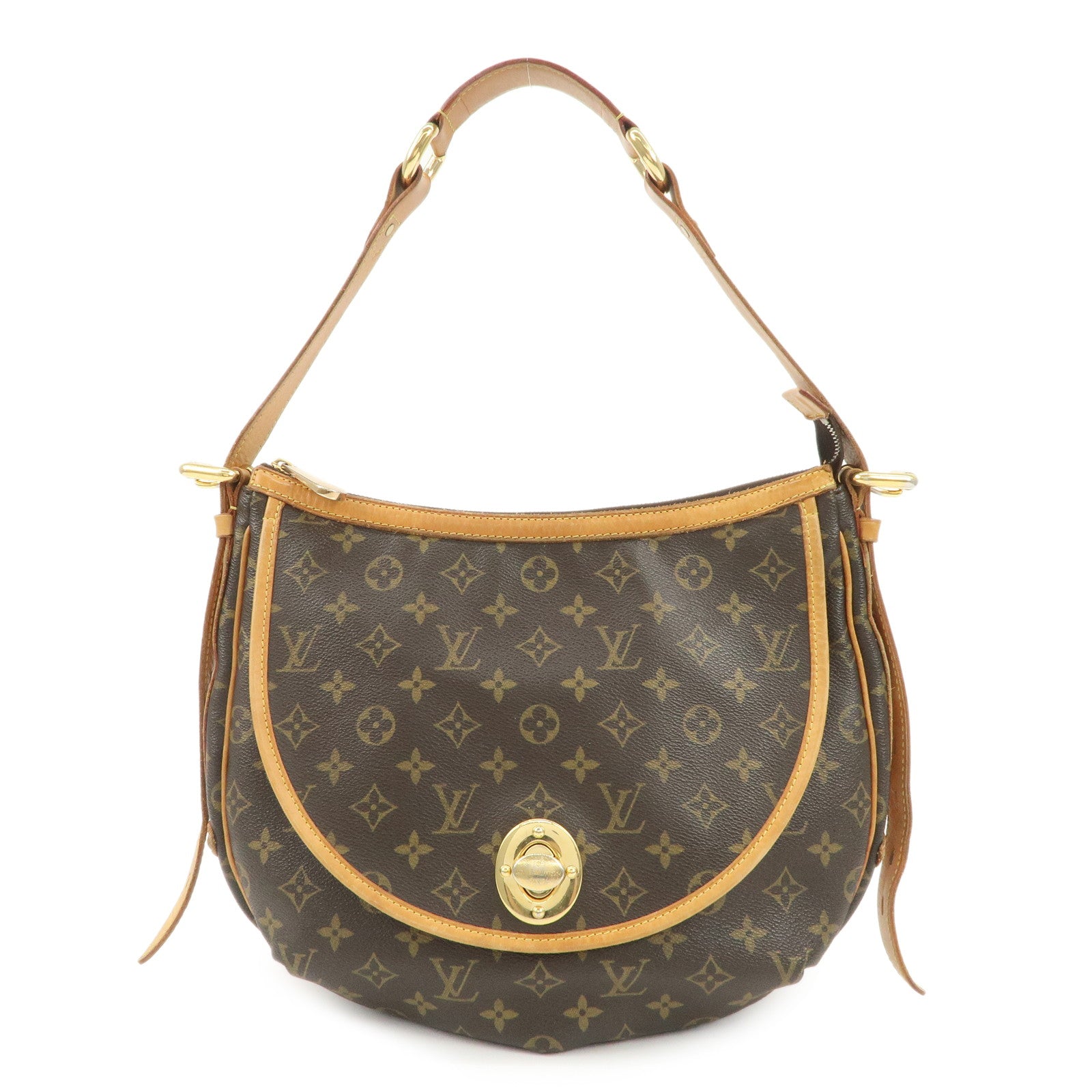 Louis Vuitton Monogram Tulum GM Shoulder Bag Brown M40075 Used