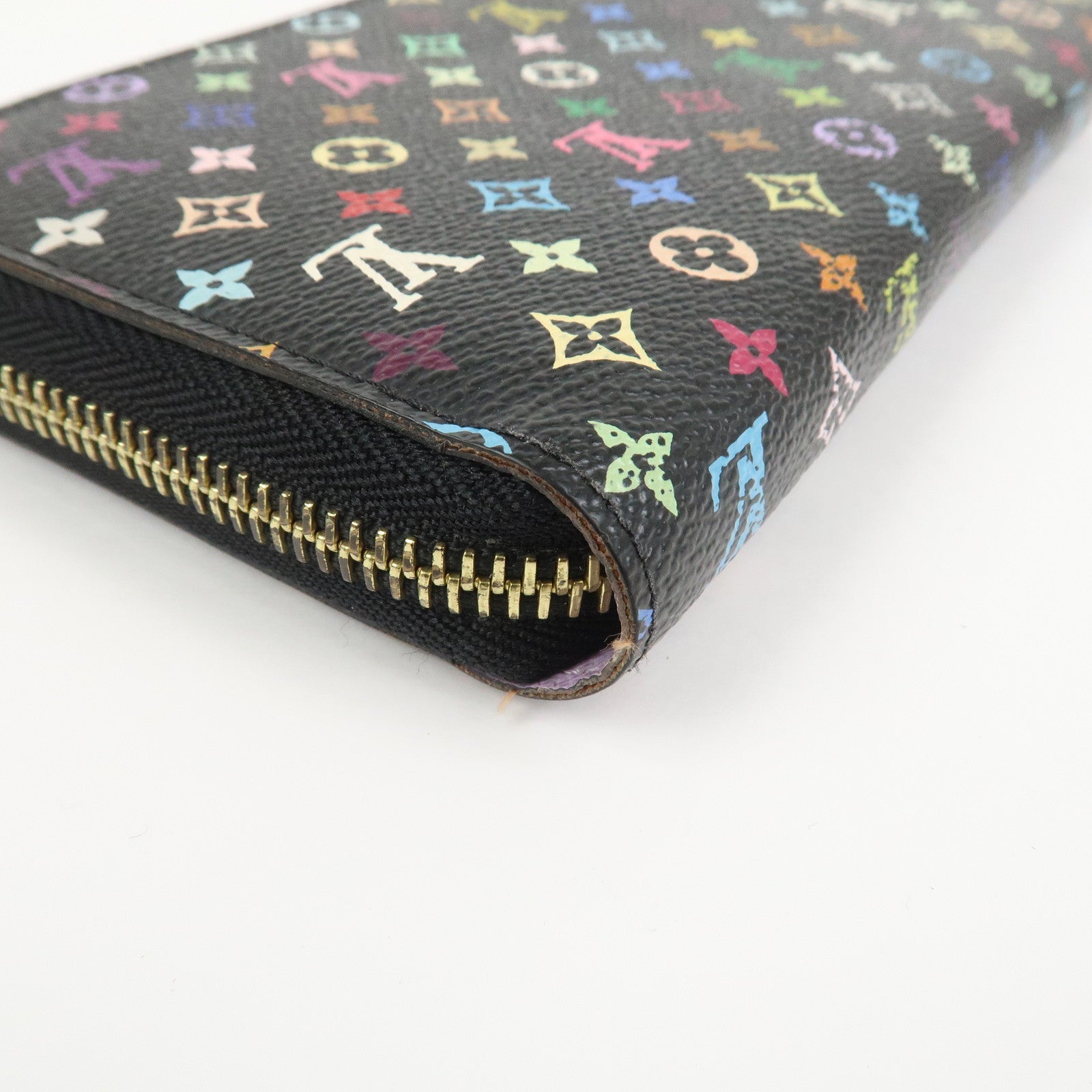 Louis Vuitton Monogram Multi Color Zippy Wallet Violet M60275