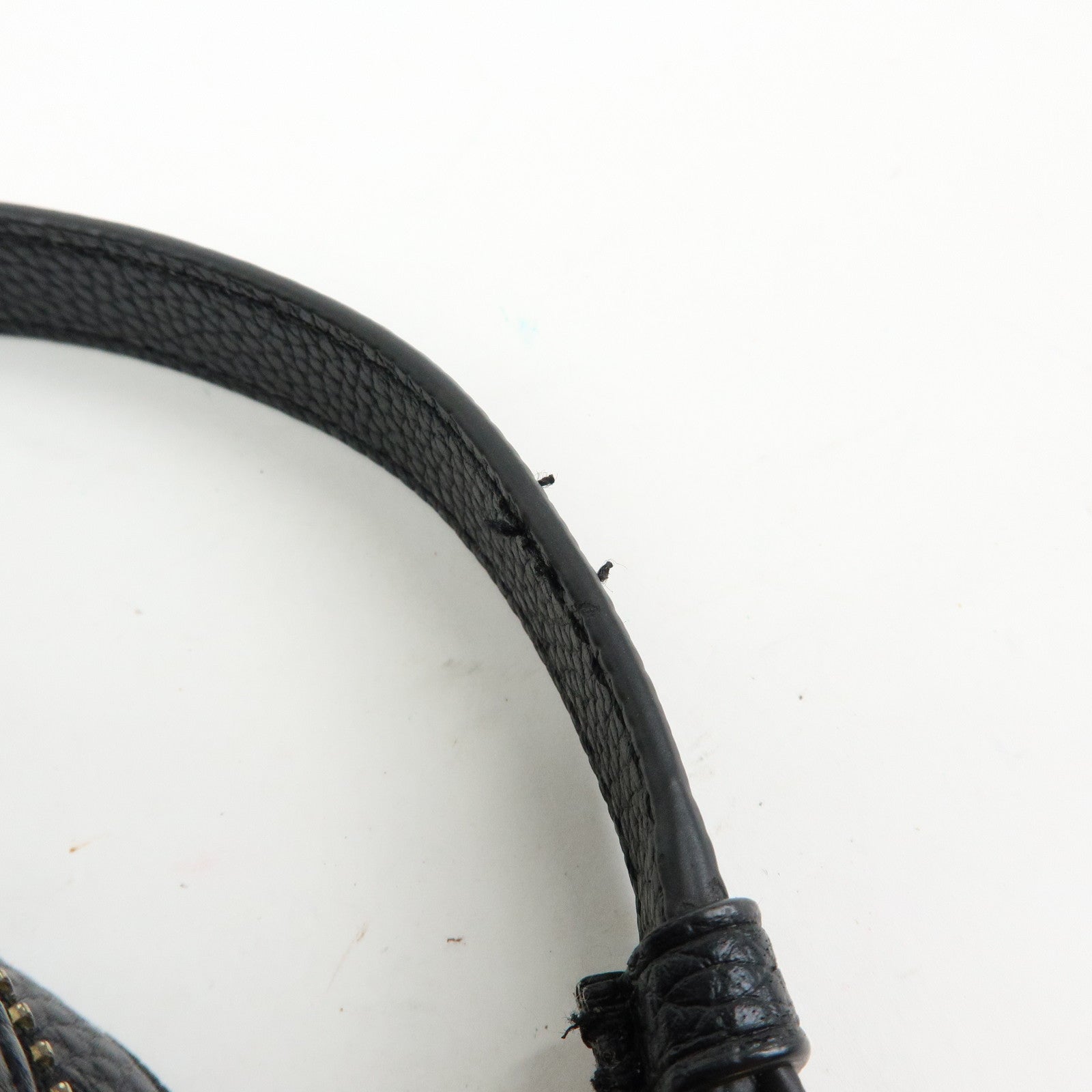 COACH Logo Leather Shoulder Crossbody Bag Black