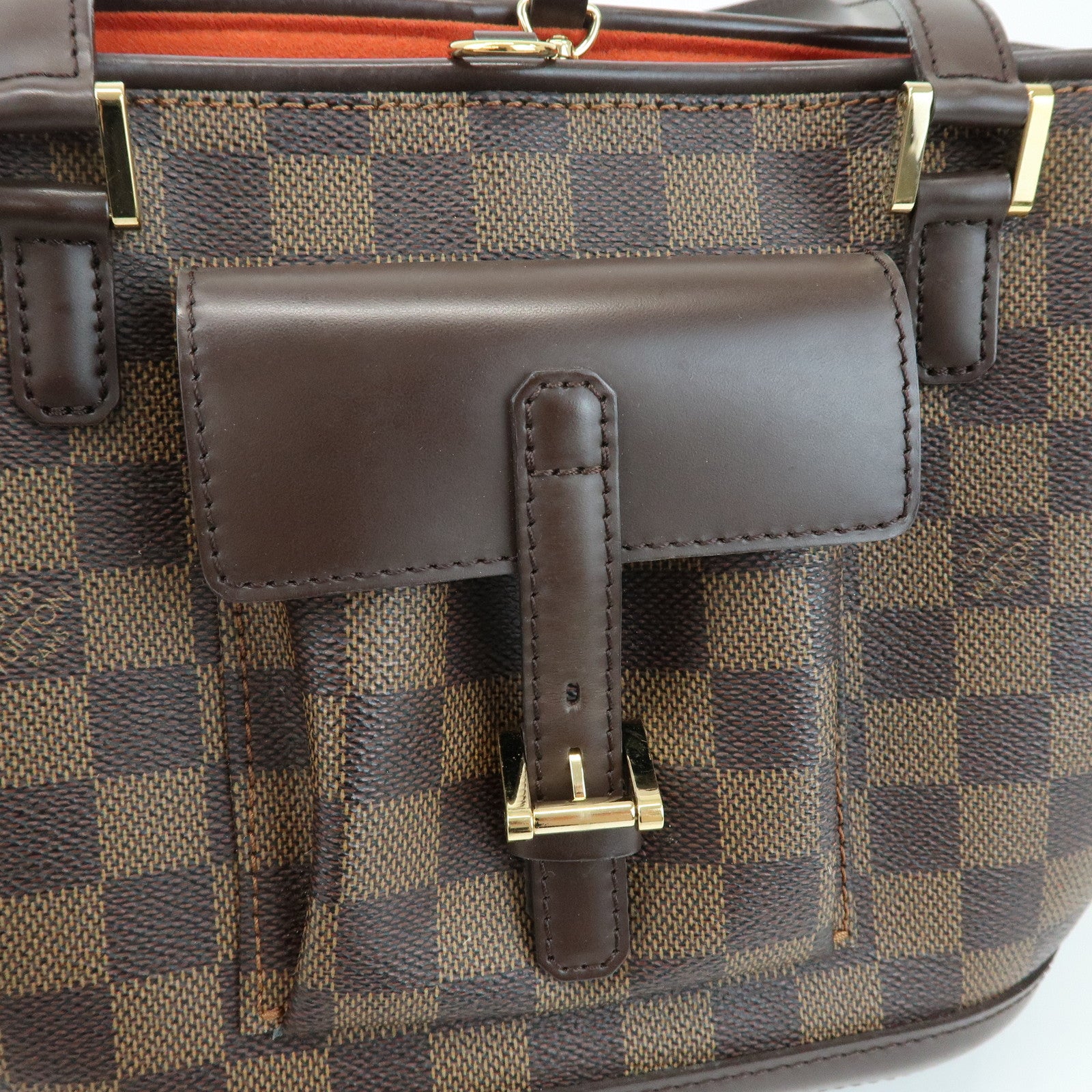 Louis Vuitton Damier Manosque PM Canvas Tote Bag Ebene N51121