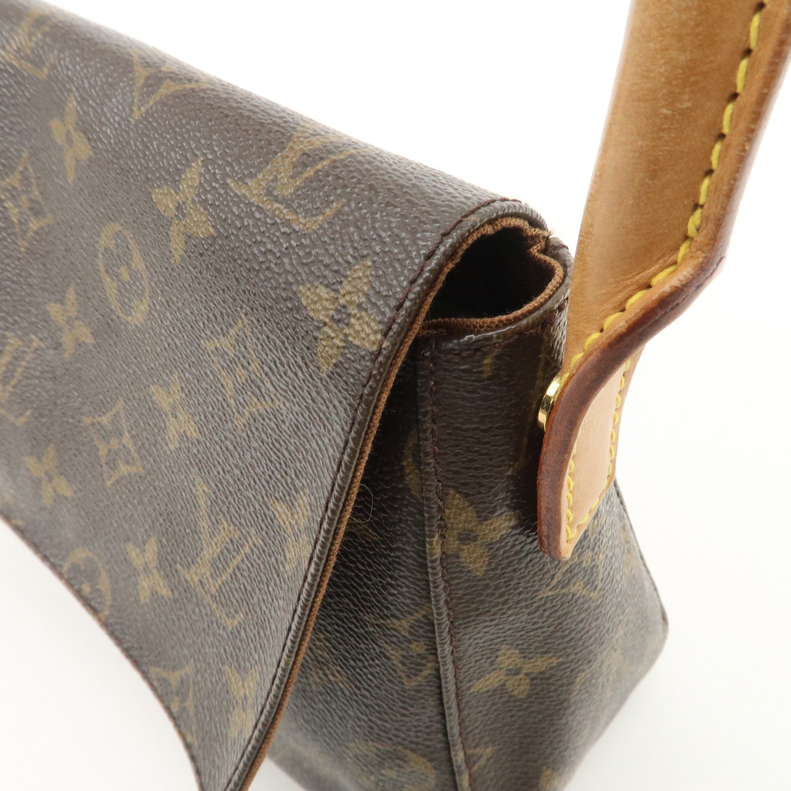 Louis Vuitton Monogram Mini Looping Shoulder Bag Hand Bag M51147 Used