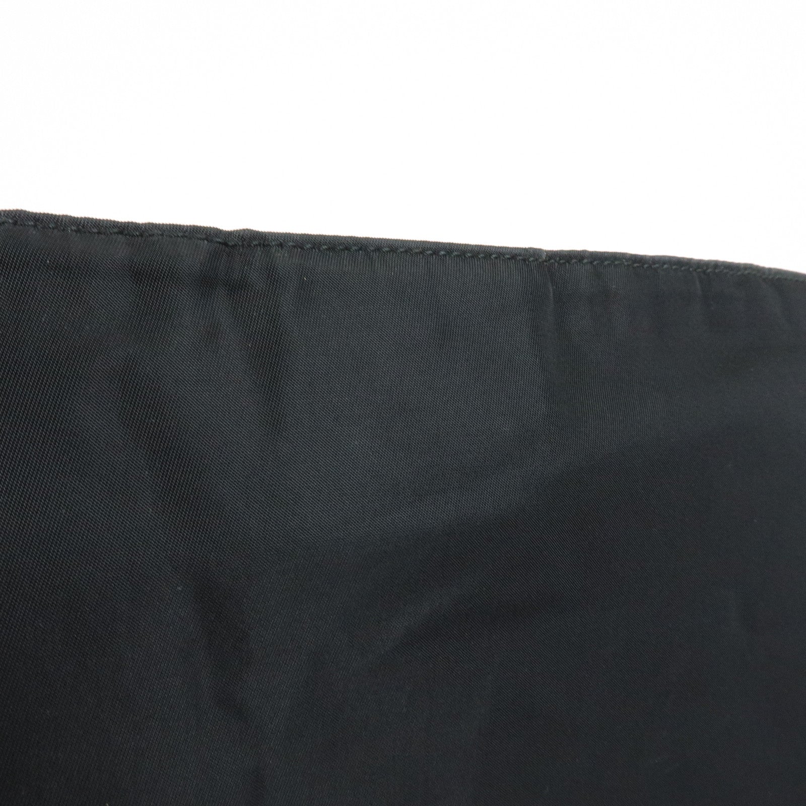 PRADA Triangle Logo Nylon Shoulder Bag Crossbody Bag Black BT0420