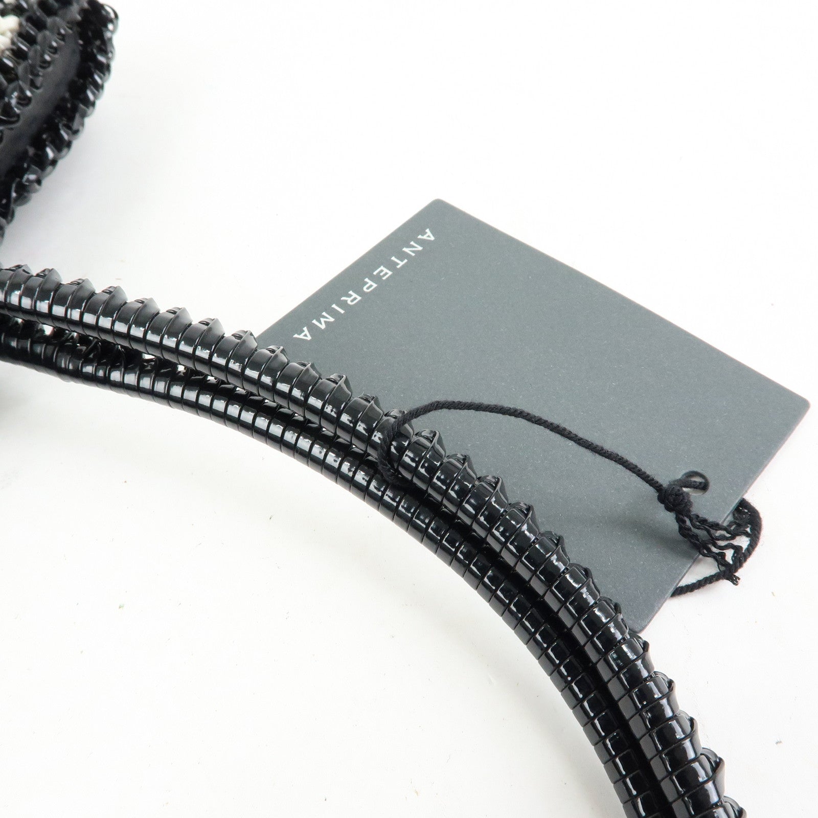 ANTEPRIMA PVC Wire Bag Tote Bag Shoulder Bag Black White