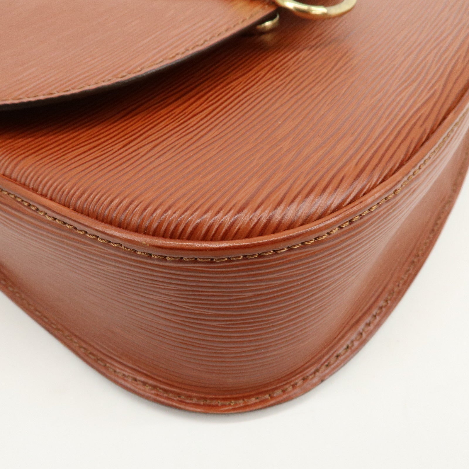 Louis Vuitton Epi Saint Cloud Shoulder Bag Kenya Brown M52193