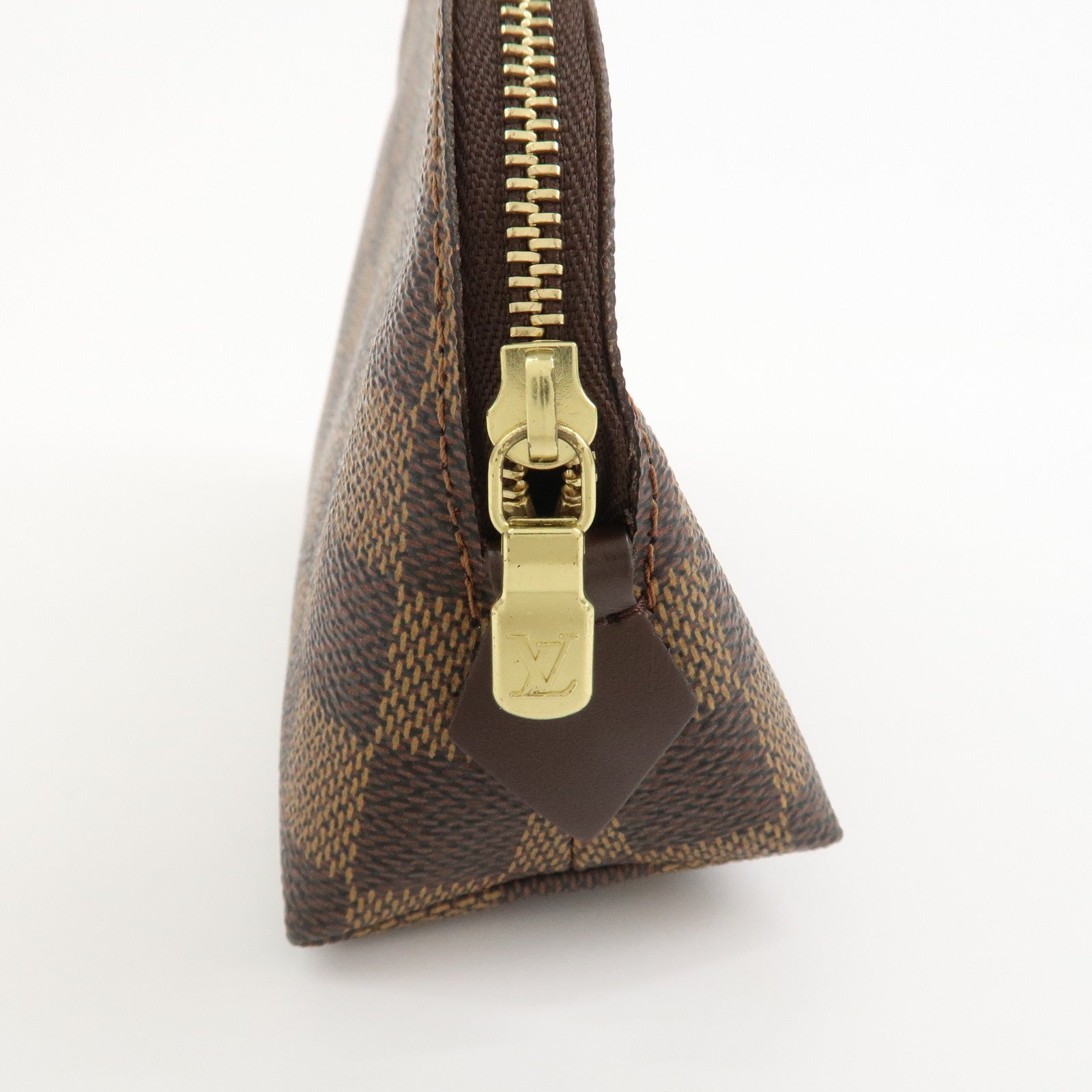 Louis Vuitton Damier Pochette Cosmetic PM Pouch Brown N47516