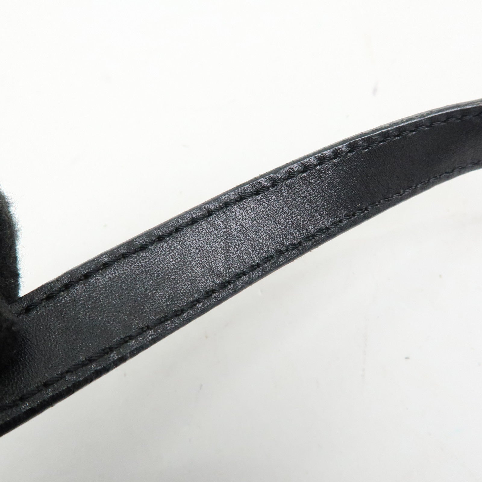 CELINE C Macadam Suede Leather Tote Bag Hand Bag Black