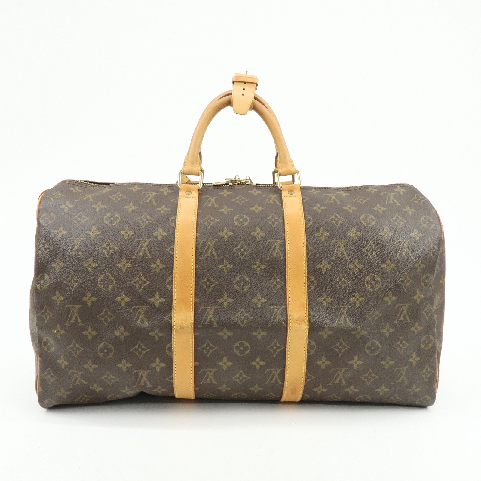 Louis Vuitton Monogram Keep All 50 Boston Bag Brown M41426