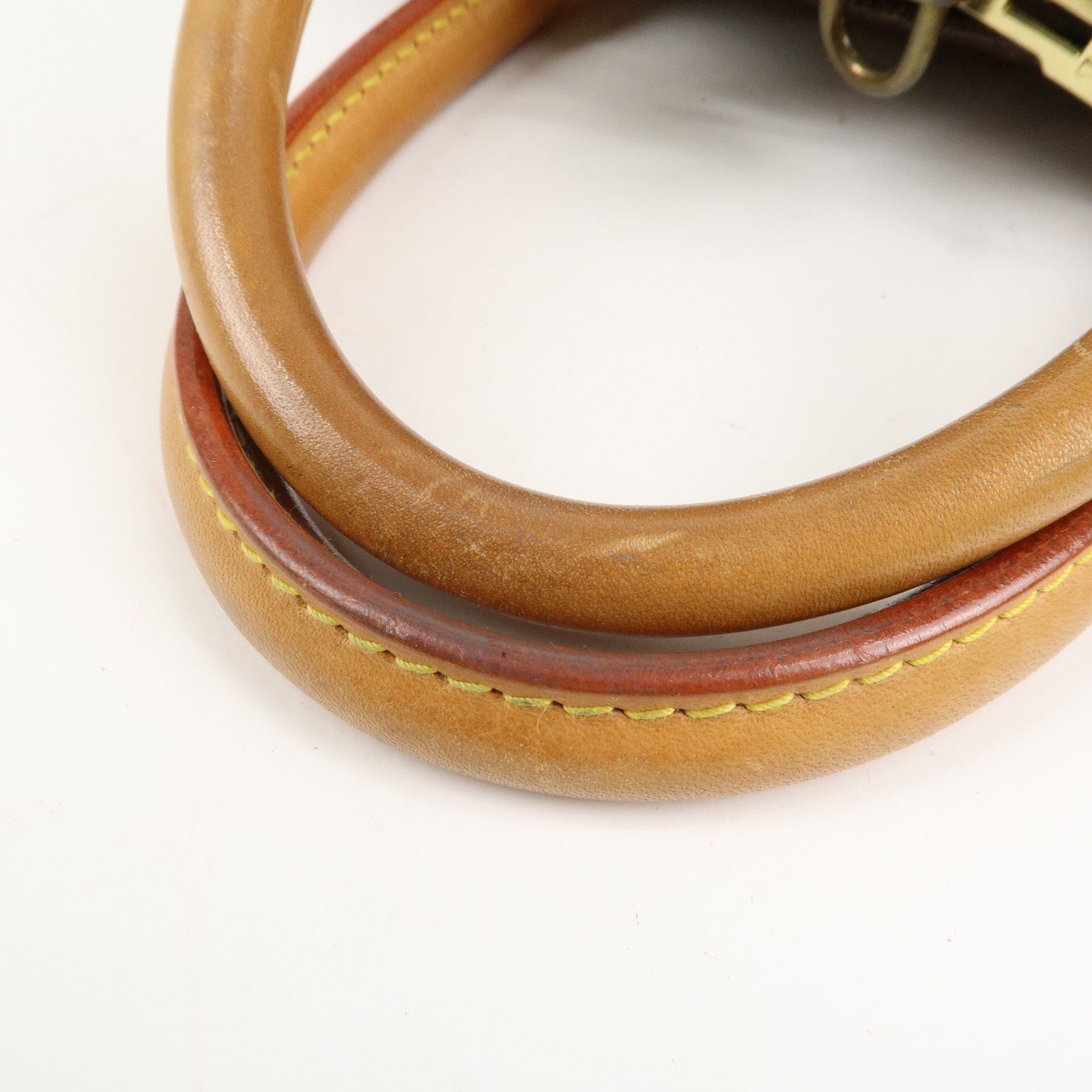 Louis Vuitton Monogram Deauville Hand Bag Brown M47270 Used