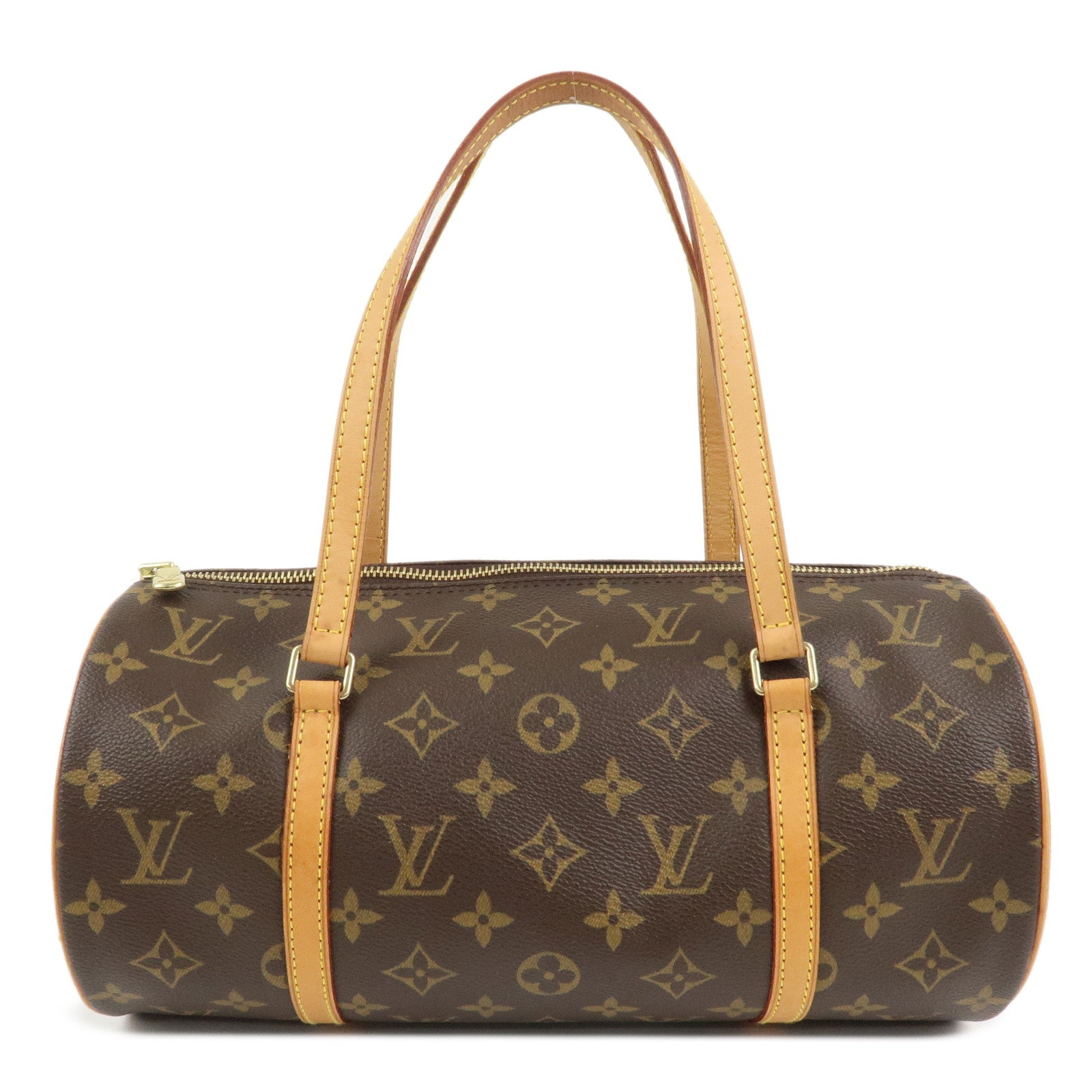 Louis Vuitton Monogram Papillon 30 Hand Bag New Style Brown M51385